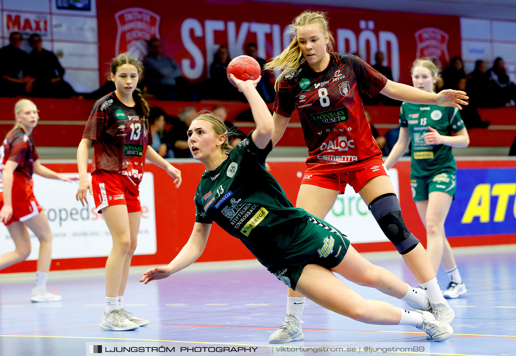 USM F16 Steg 4 Skövde HF 1-GF Kroppskultur 1 25-18,dam,Skövde Idrottshall,Skövde,Sverige,Ungdoms-SM,Handboll,2023,305782