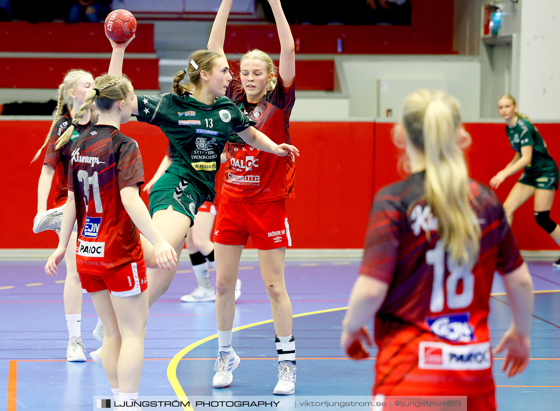 USM F16 Steg 4 Skövde HF 1-GF Kroppskultur 1 25-18,dam,Skövde Idrottshall,Skövde,Sverige,Ungdoms-SM,Handboll,2023,305884