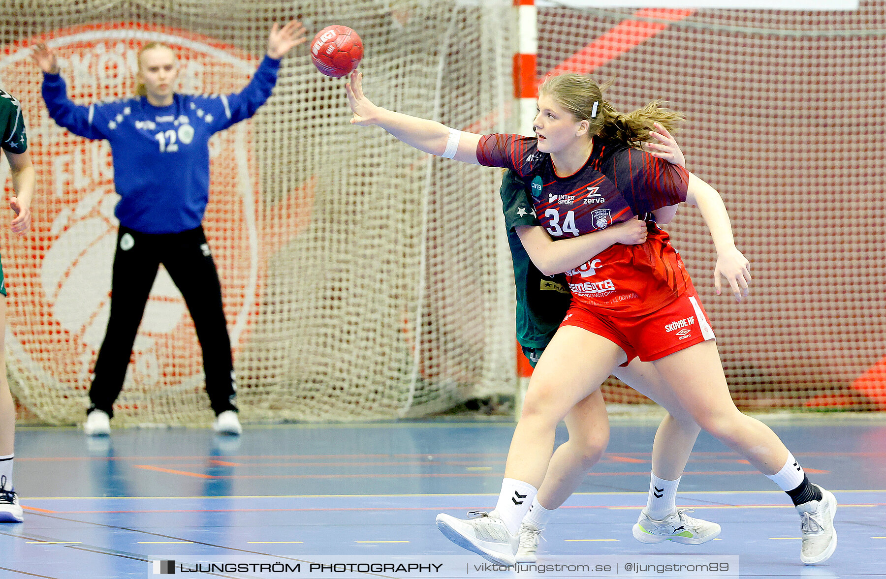 USM F16 Steg 4 Skövde HF 1-GF Kroppskultur 1 25-18,dam,Skövde Idrottshall,Skövde,Sverige,Ungdoms-SM,Handboll,2023,305885