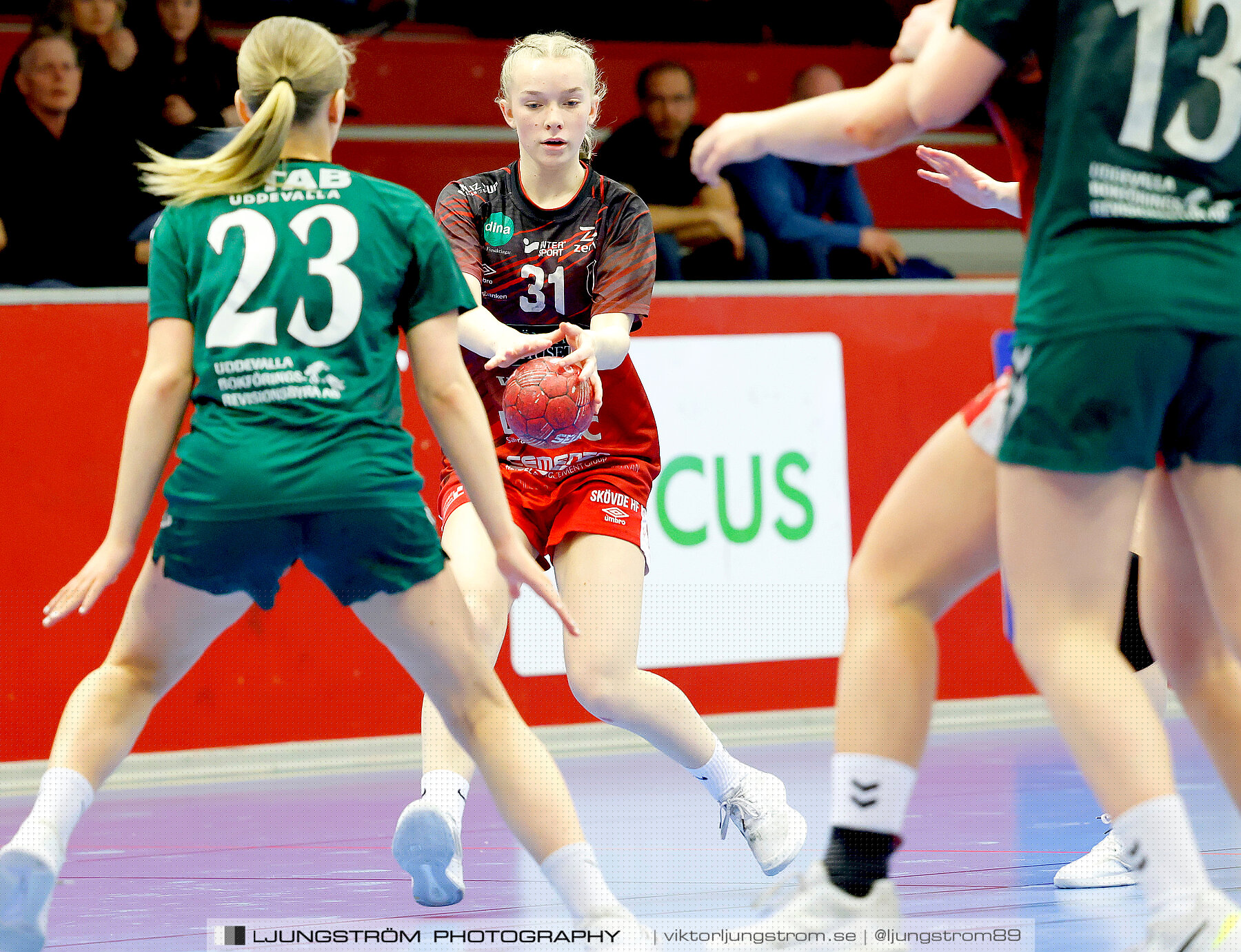 USM F16 Steg 4 Skövde HF 1-GF Kroppskultur 1 25-18,dam,Skövde Idrottshall,Skövde,Sverige,Ungdoms-SM,Handboll,2023,305964