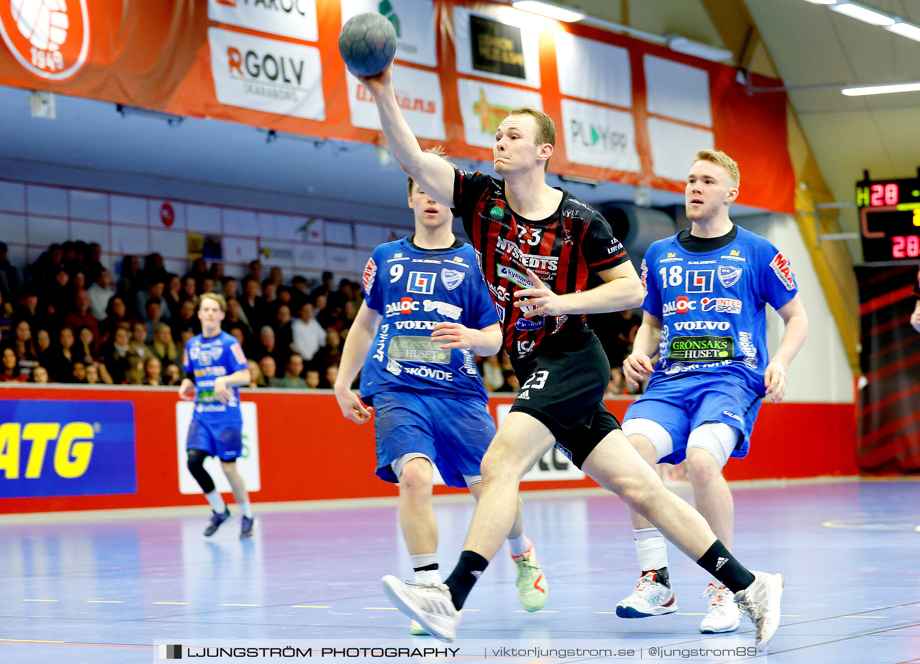 HK Country-HK Skövde 29-22,herr,Skövde Idrottshall,Skövde,Sverige,Handboll,,2023,305968