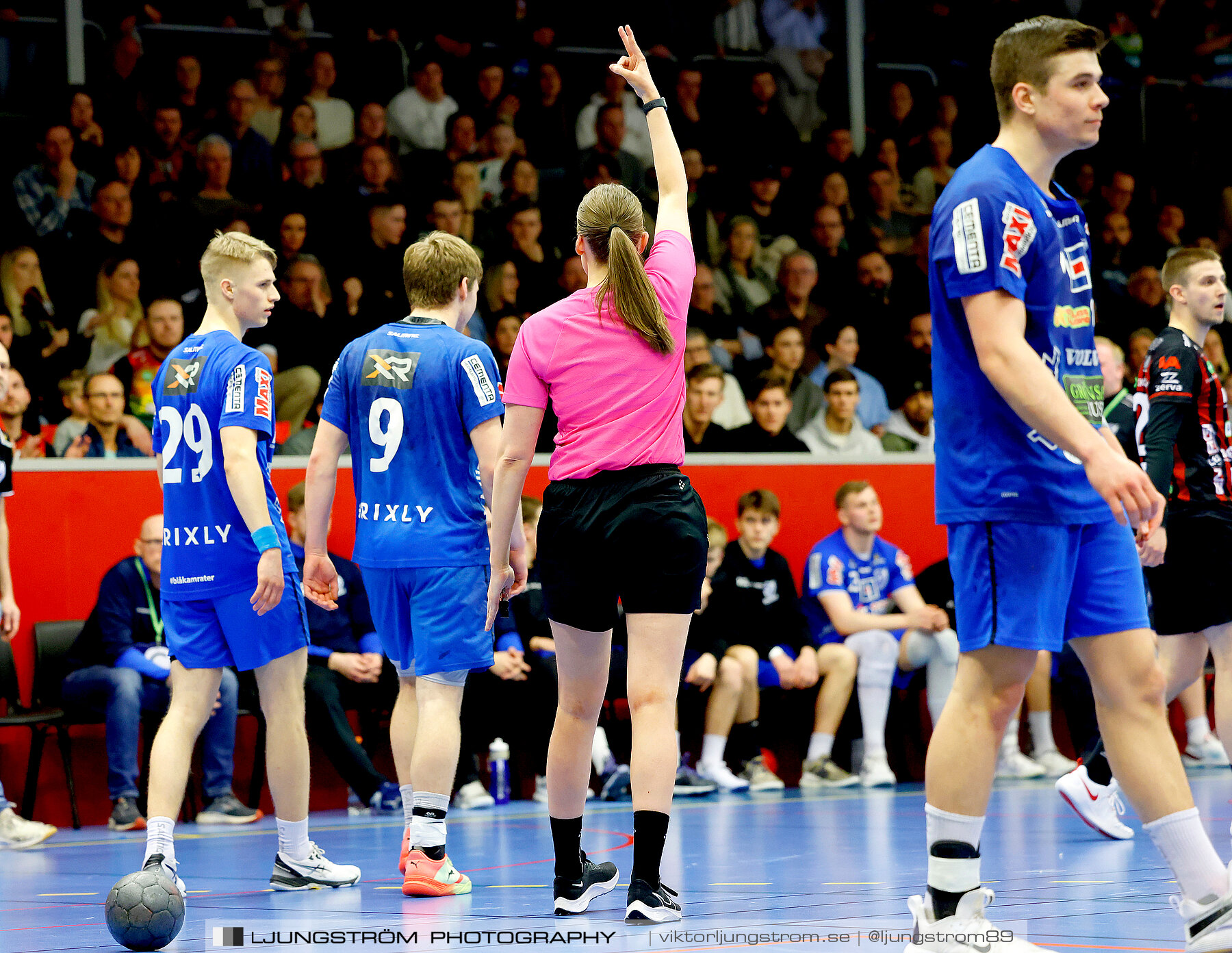 HK Country-HK Skövde 29-22,herr,Skövde Idrottshall,Skövde,Sverige,Handboll,,2023,306286