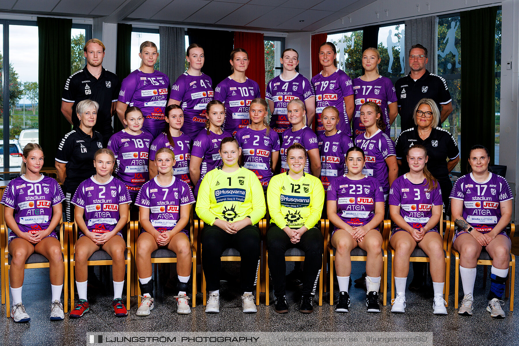 Skara HF U 2022-2023,dam,Skara Idrottshall,Skara,Sverige,Lagfotografering,,2022,307437