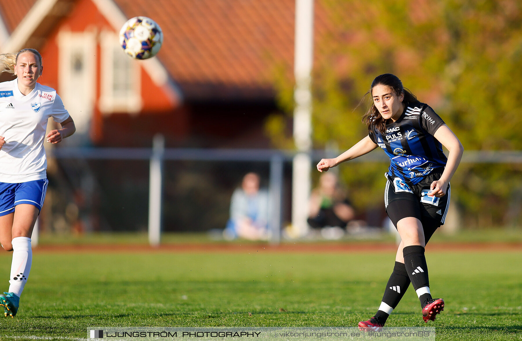 IFK Hjo-Skövde KIK 0-4,dam,Guldkroksvallen,Hjo,Sverige,Fotboll,,2023,310434