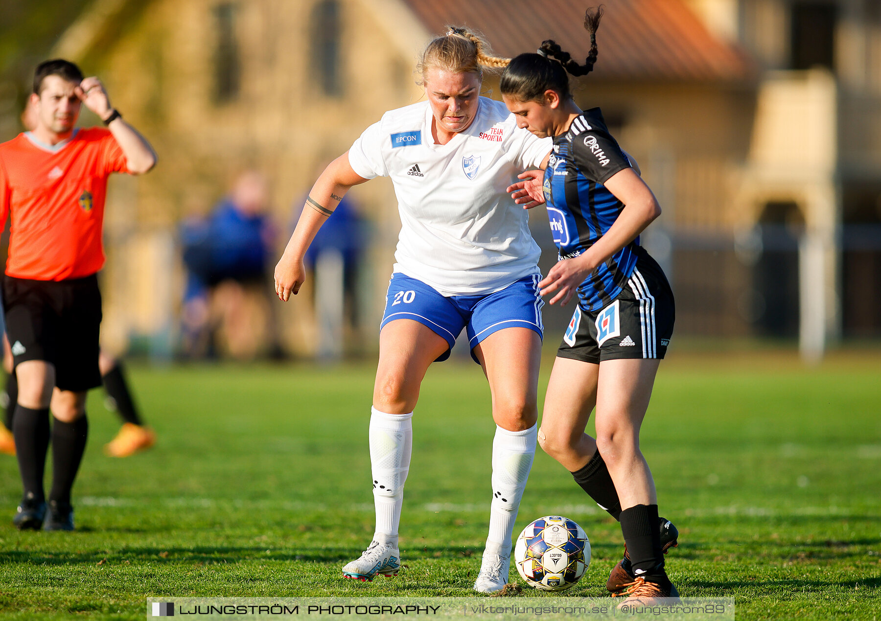 IFK Hjo-Skövde KIK 0-4,dam,Guldkroksvallen,Hjo,Sverige,Fotboll,,2023,310458