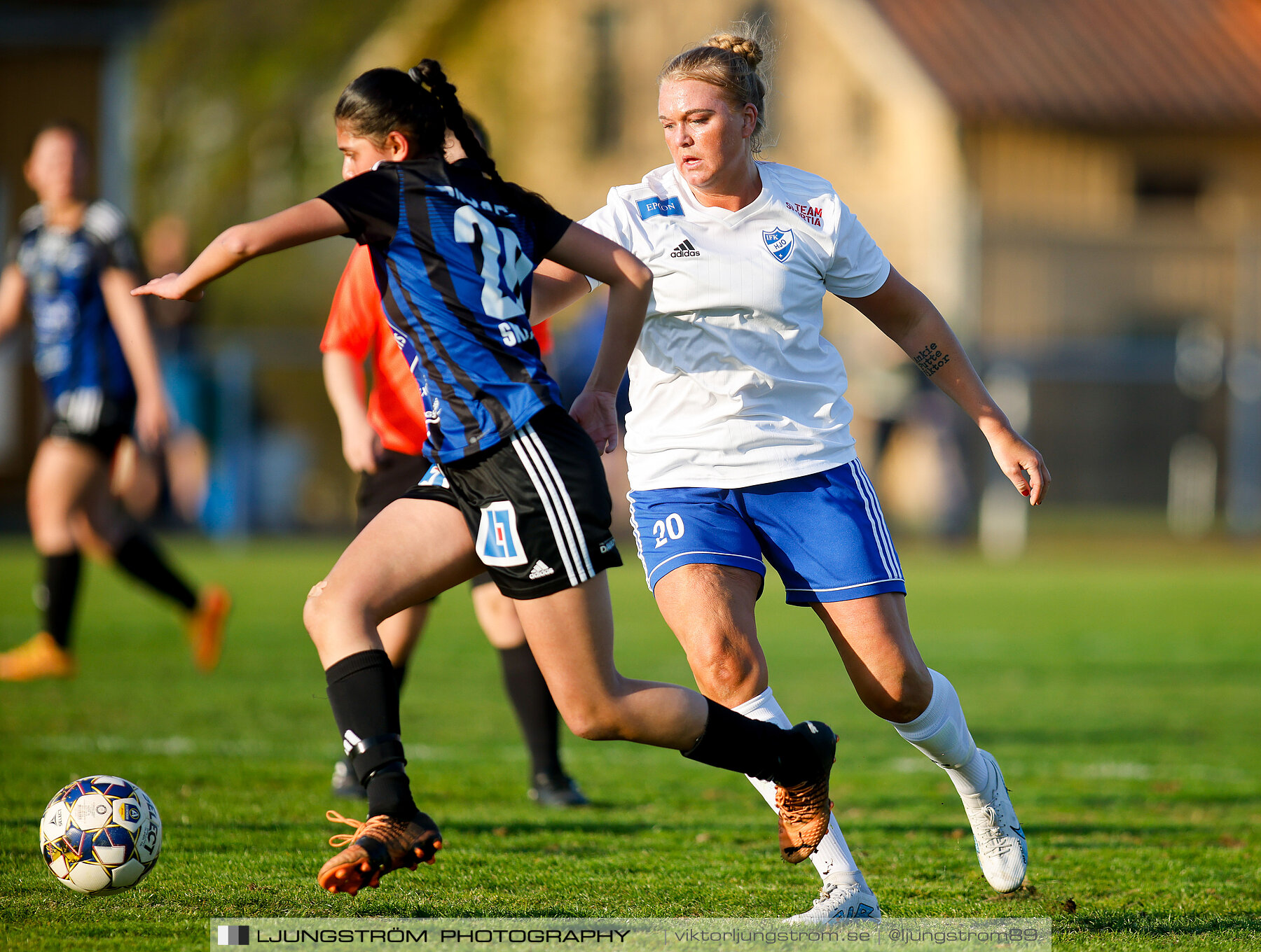 IFK Hjo-Skövde KIK 0-4,dam,Guldkroksvallen,Hjo,Sverige,Fotboll,,2023,310459