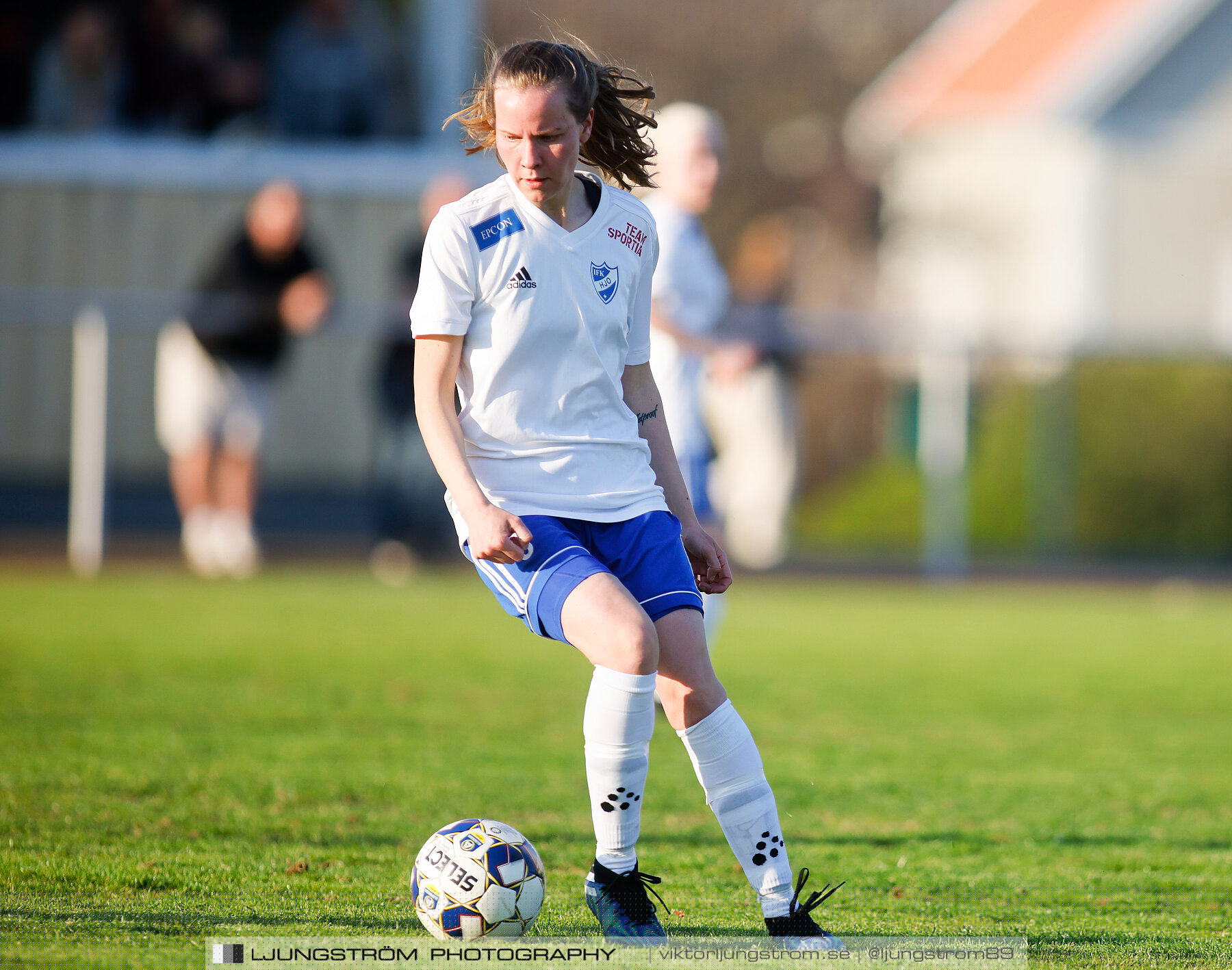 IFK Hjo-Skövde KIK 0-4,dam,Guldkroksvallen,Hjo,Sverige,Fotboll,,2023,310472
