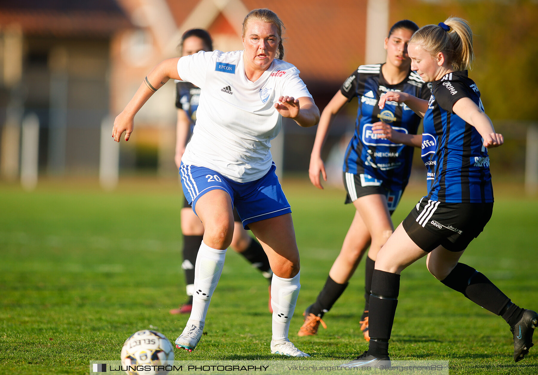 IFK Hjo-Skövde KIK 0-4,dam,Guldkroksvallen,Hjo,Sverige,Fotboll,,2023,310476