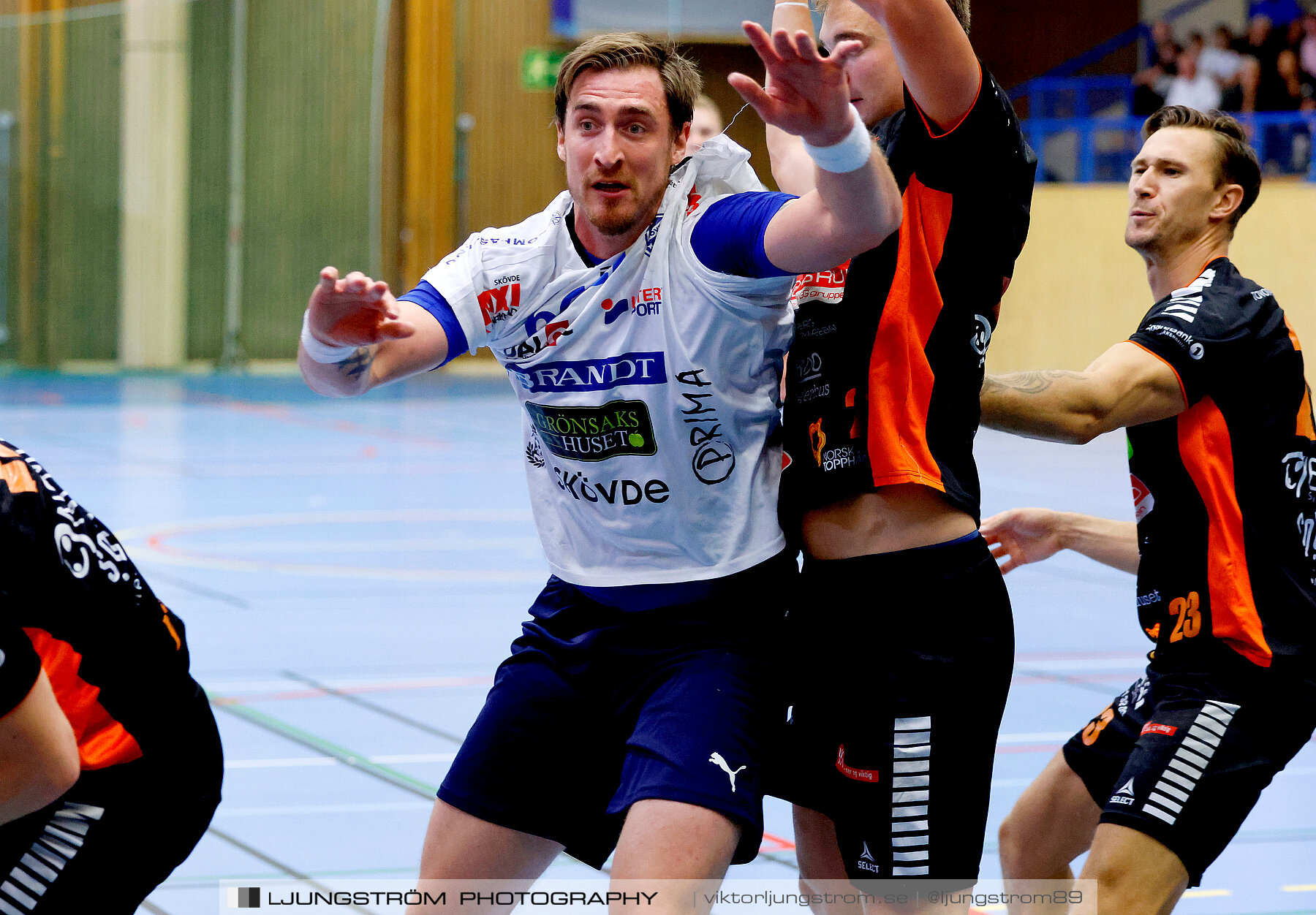 Träningsmatch IFK Skövde HK-Halden Topphåndball 28-25,herr,Arena Skövde,Skövde,Sverige,Handboll,,2023,313794