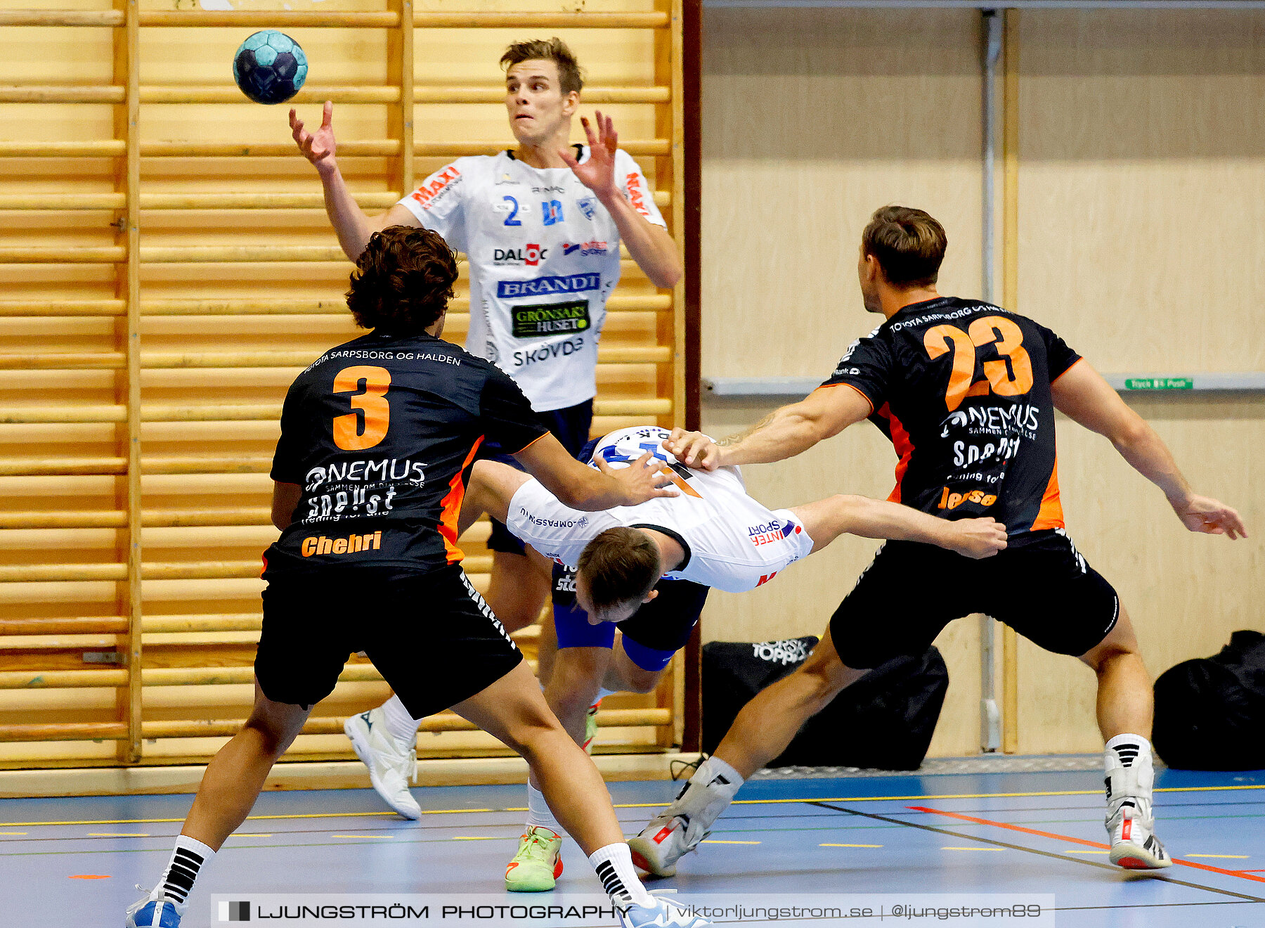 Träningsmatch IFK Skövde HK-Halden Topphåndball 28-25,herr,Arena Skövde,Skövde,Sverige,Handboll,,2023,313810