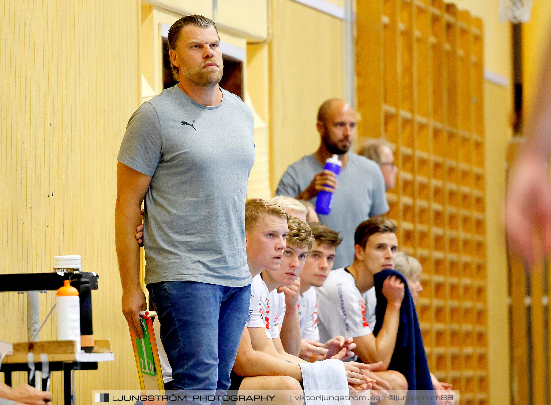 Träningsmatch IFK Skövde HK-Halden Topphåndball 28-25,herr,Arena Skövde,Skövde,Sverige,Handboll,,2023,313831