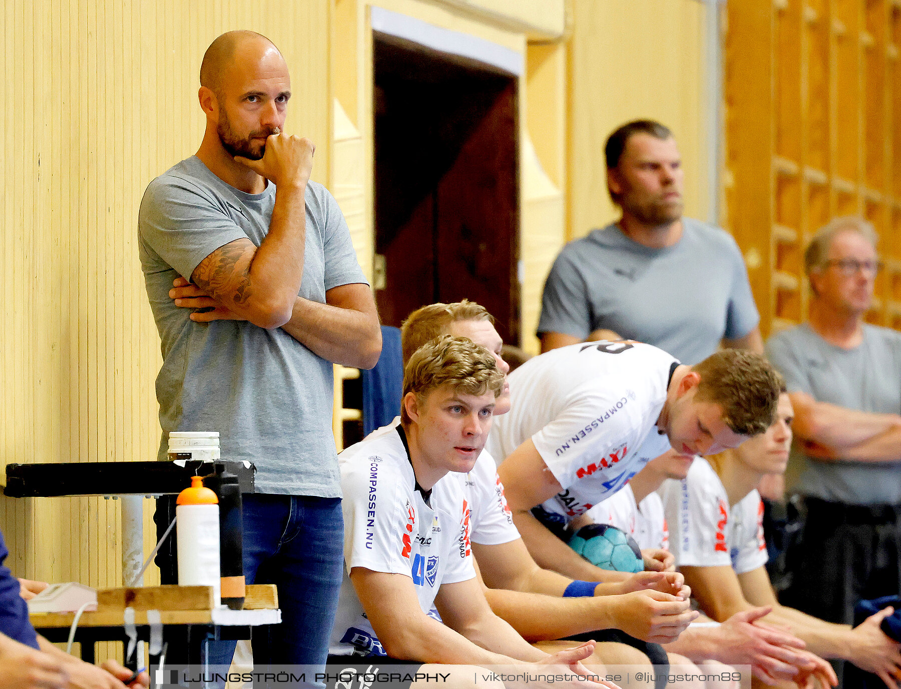 Träningsmatch IFK Skövde HK-Halden Topphåndball 28-25,herr,Arena Skövde,Skövde,Sverige,Handboll,,2023,313856