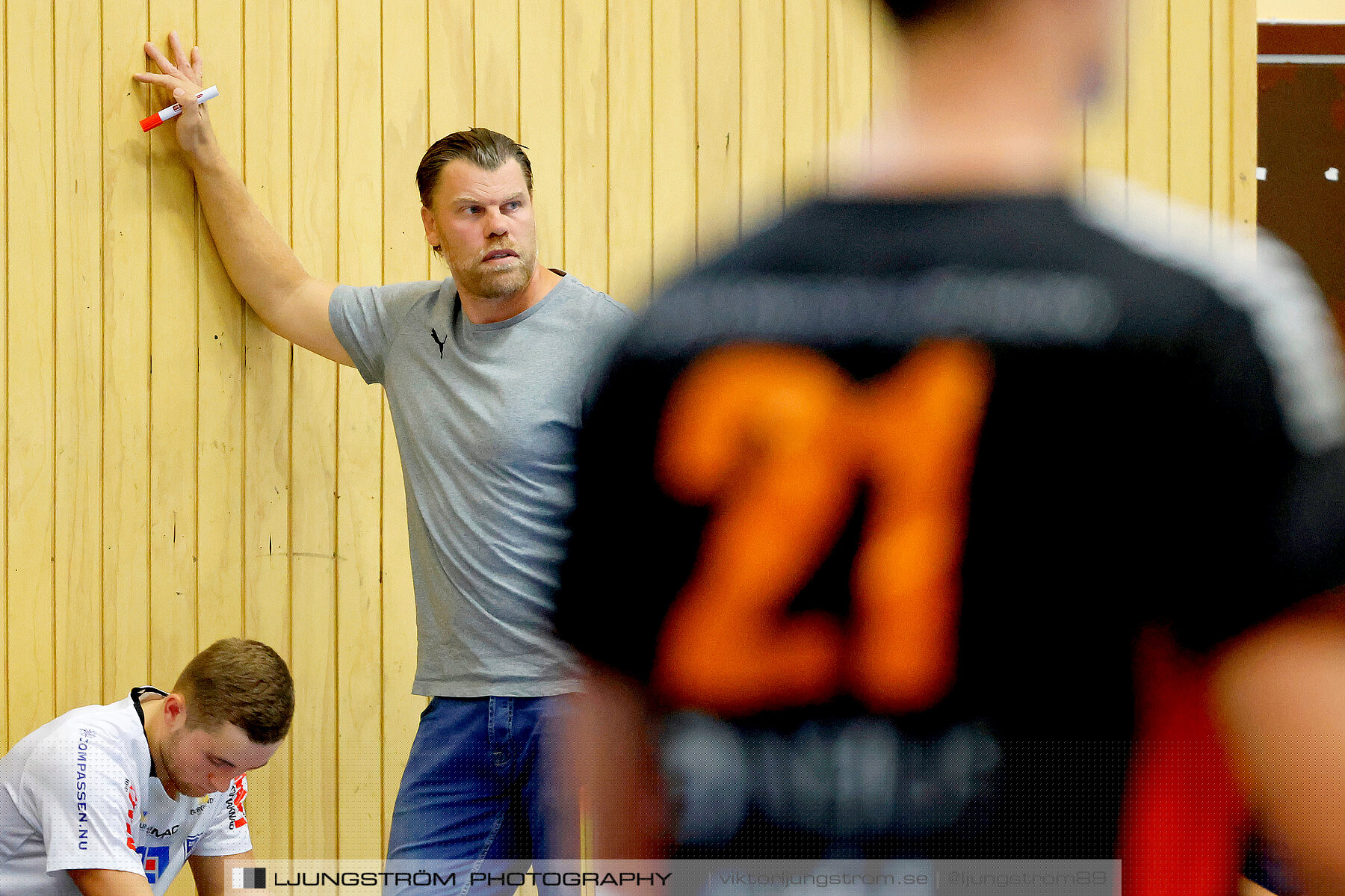 Träningsmatch IFK Skövde HK-Halden Topphåndball 28-25,herr,Arena Skövde,Skövde,Sverige,Handboll,,2023,314148
