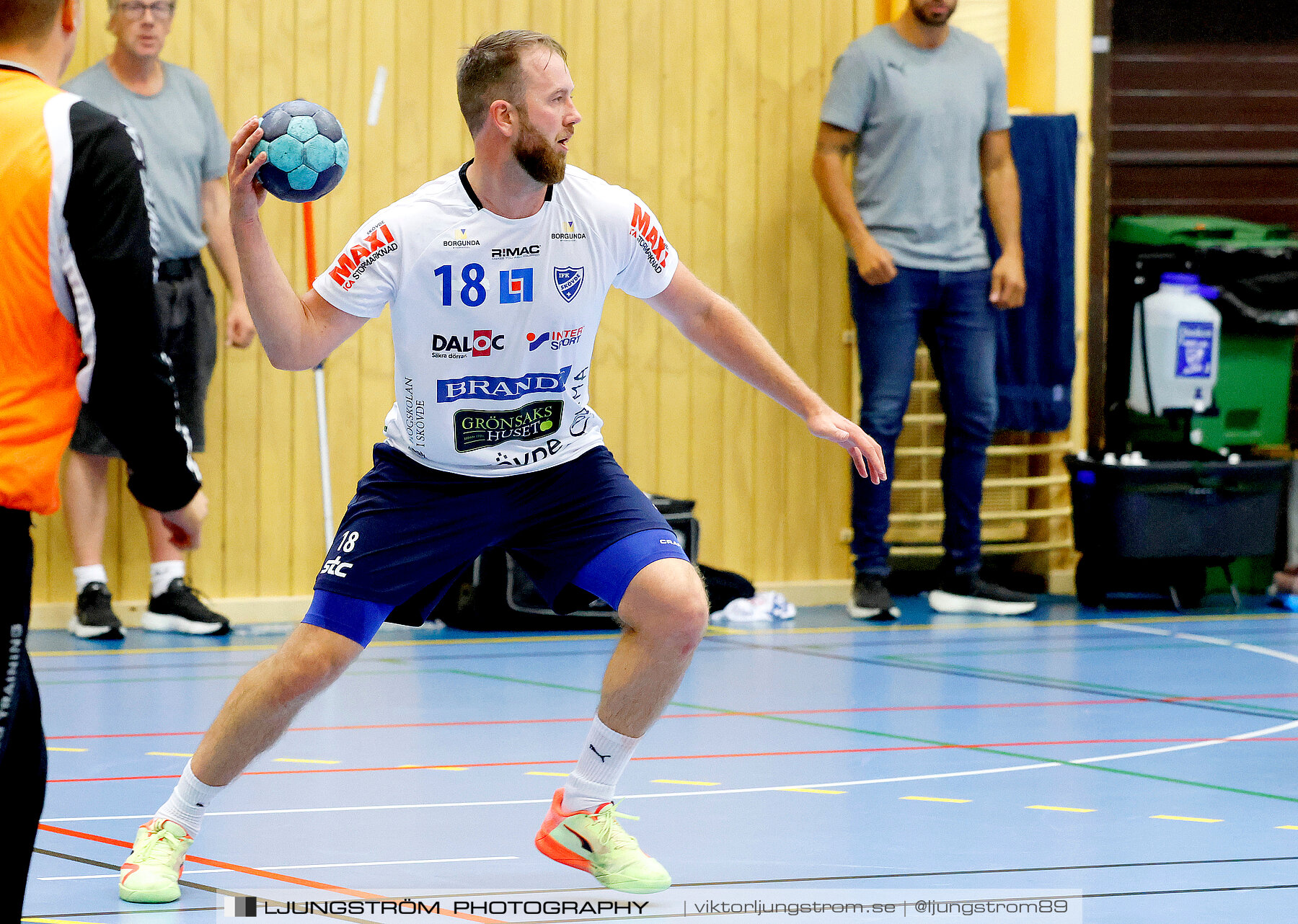 Träningsmatch IFK Skövde HK-Halden Topphåndball 28-25,herr,Arena Skövde,Skövde,Sverige,Handboll,,2023,314151