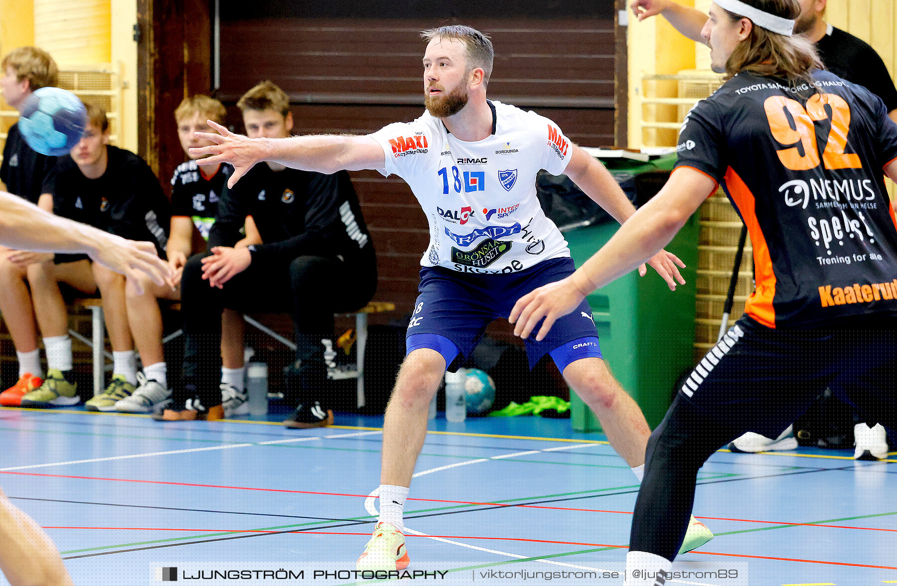 Träningsmatch IFK Skövde HK-Halden Topphåndball 28-25,herr,Arena Skövde,Skövde,Sverige,Handboll,,2023,314153