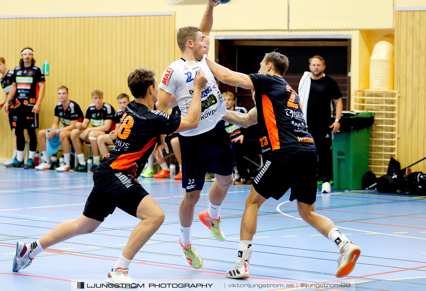 Träningsmatch IFK Skövde HK-Halden Topphåndball 28-25,herr,Arena Skövde,Skövde,Sverige,Handboll,,2023,314159