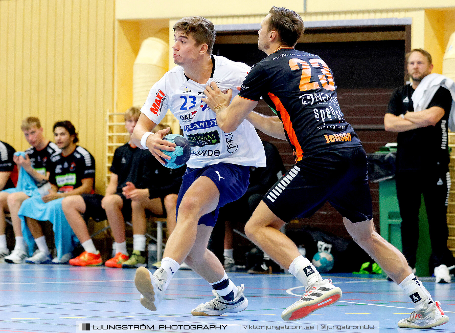 Träningsmatch IFK Skövde HK-Halden Topphåndball 28-25,herr,Arena Skövde,Skövde,Sverige,Handboll,,2023,314187