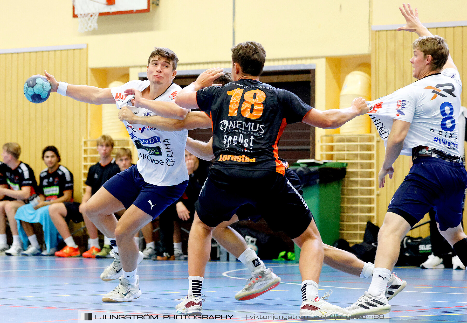 Träningsmatch IFK Skövde HK-Halden Topphåndball 28-25,herr,Arena Skövde,Skövde,Sverige,Handboll,,2023,314193