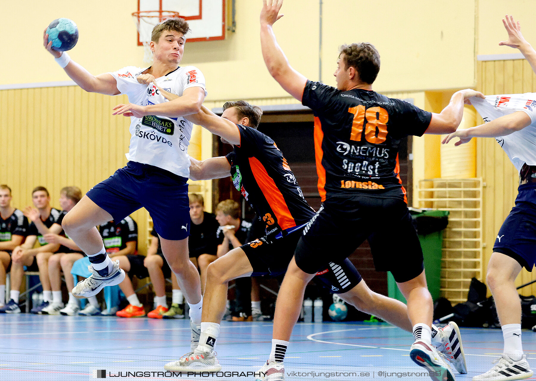 Träningsmatch IFK Skövde HK-Halden Topphåndball 28-25,herr,Arena Skövde,Skövde,Sverige,Handboll,,2023,314195