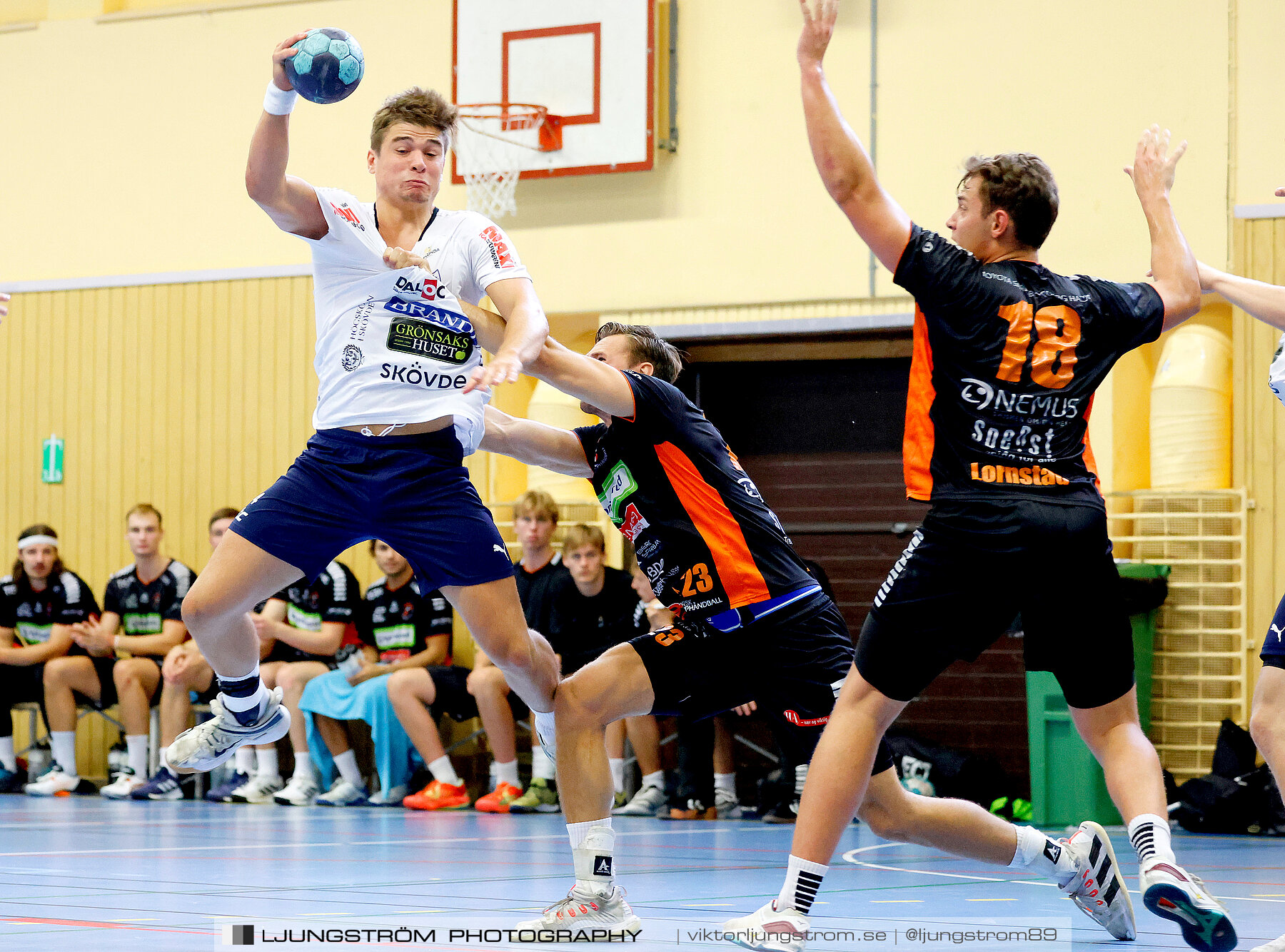 Träningsmatch IFK Skövde HK-Halden Topphåndball 28-25,herr,Arena Skövde,Skövde,Sverige,Handboll,,2023,314196