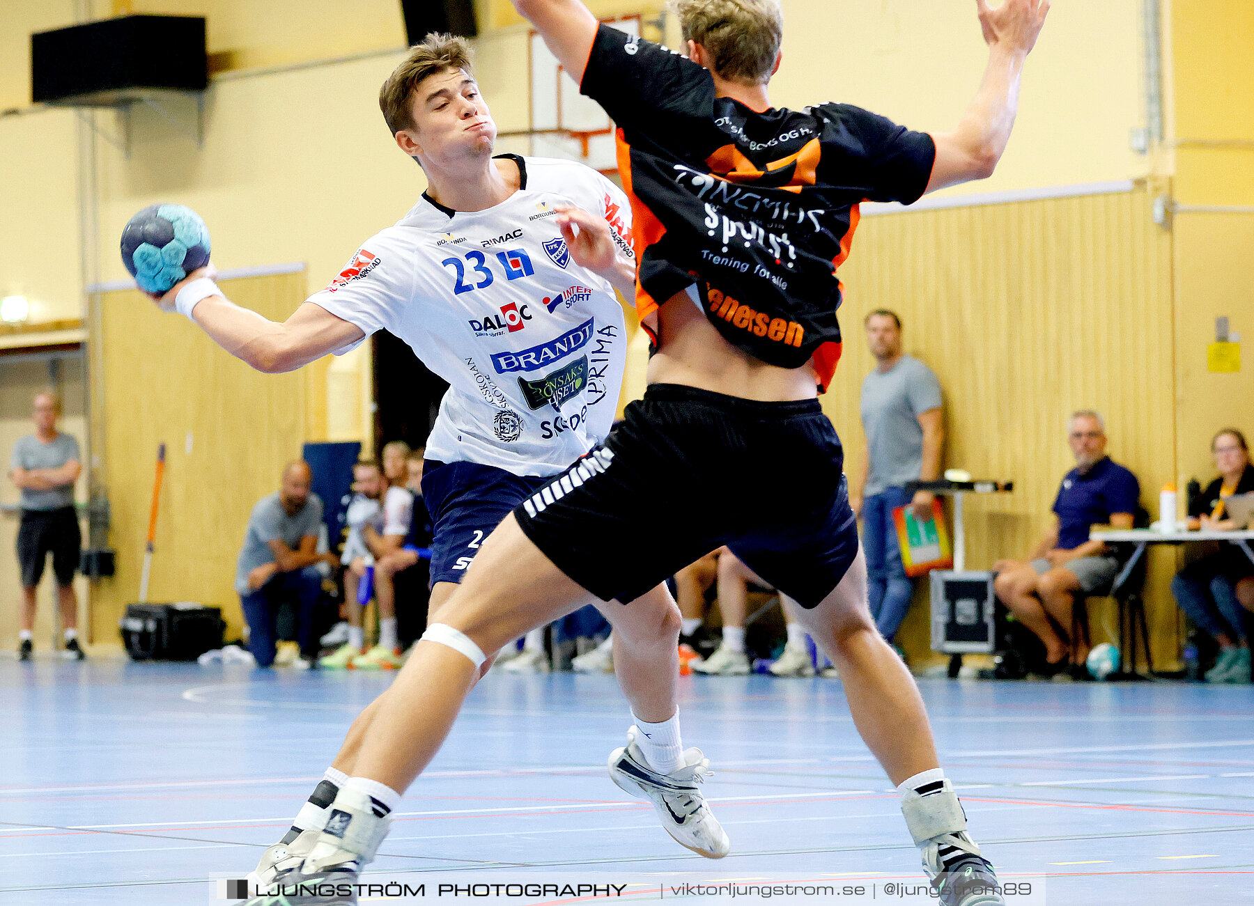 Träningsmatch IFK Skövde HK-Halden Topphåndball 28-25,herr,Arena Skövde,Skövde,Sverige,Handboll,,2023,314211