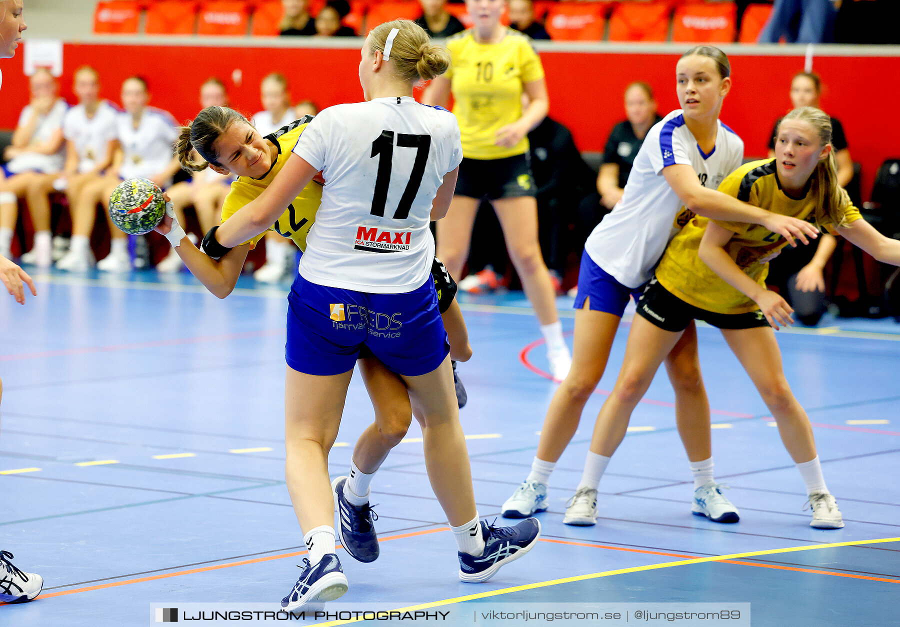 Annliz Cup F16 Match om 3:e pris Habo handboll-Kärra HF 17-16,dam,Skövde Idrottshall,Skövde,Sverige,Handboll,,2023,314848