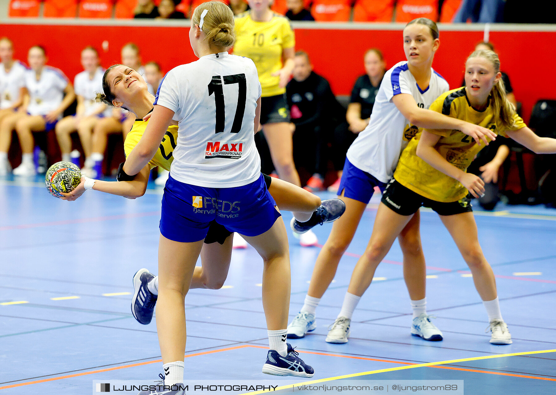 Annliz Cup F16 Match om 3:e pris Habo handboll-Kärra HF 17-16,dam,Skövde Idrottshall,Skövde,Sverige,Handboll,,2023,314851