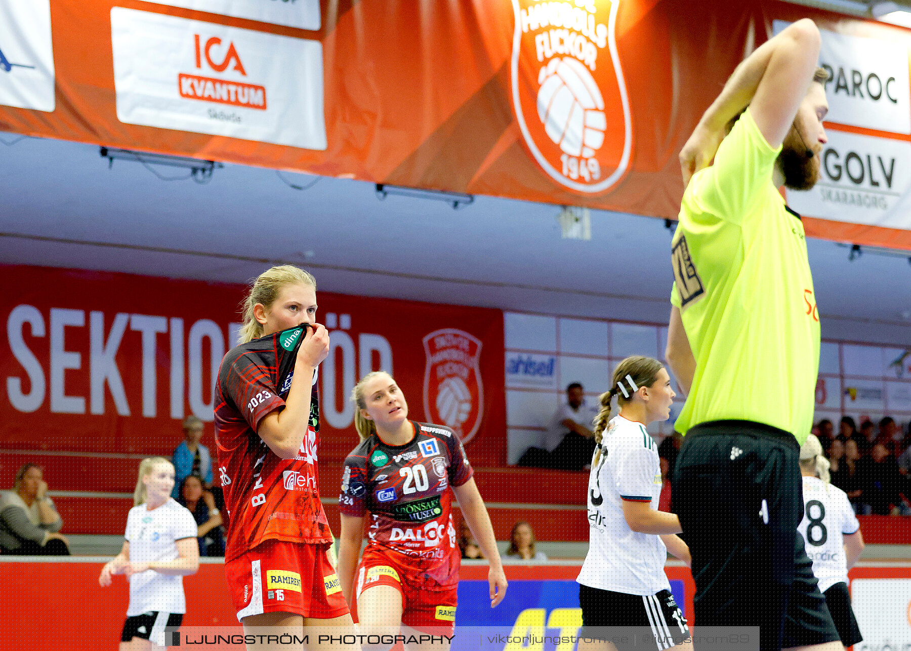 ATG Svenska Cupen 1/8-final 2 Skövde HF-OV Helsingborg HK 34-19,dam,Skövde Idrottshall,Skövde,Sverige,Handboll,,2023,318916