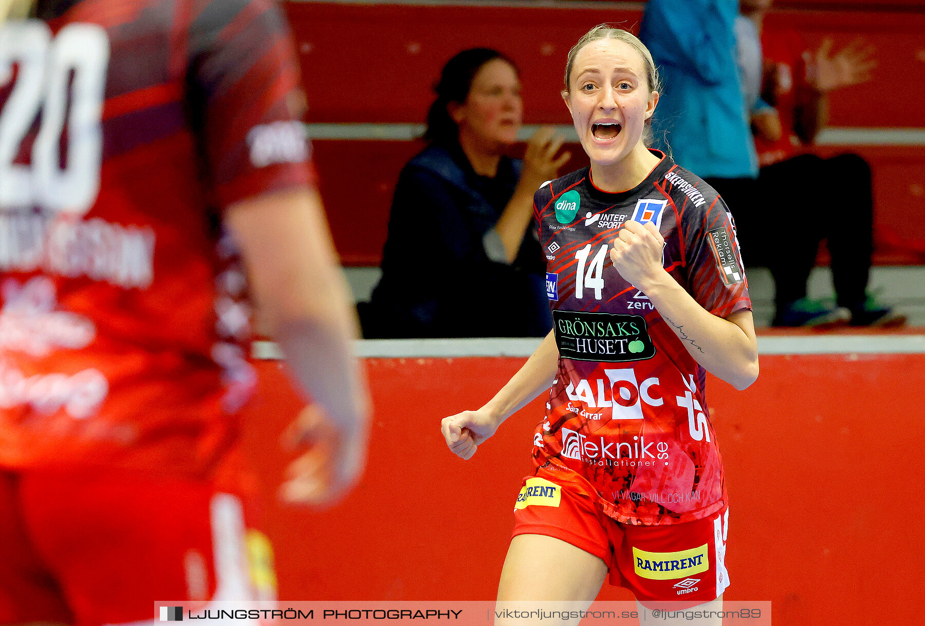 ATG Svenska Cupen 1/8-final 2 Skövde HF-OV Helsingborg HK 34-19,dam,Skövde Idrottshall,Skövde,Sverige,Handboll,,2023,318952