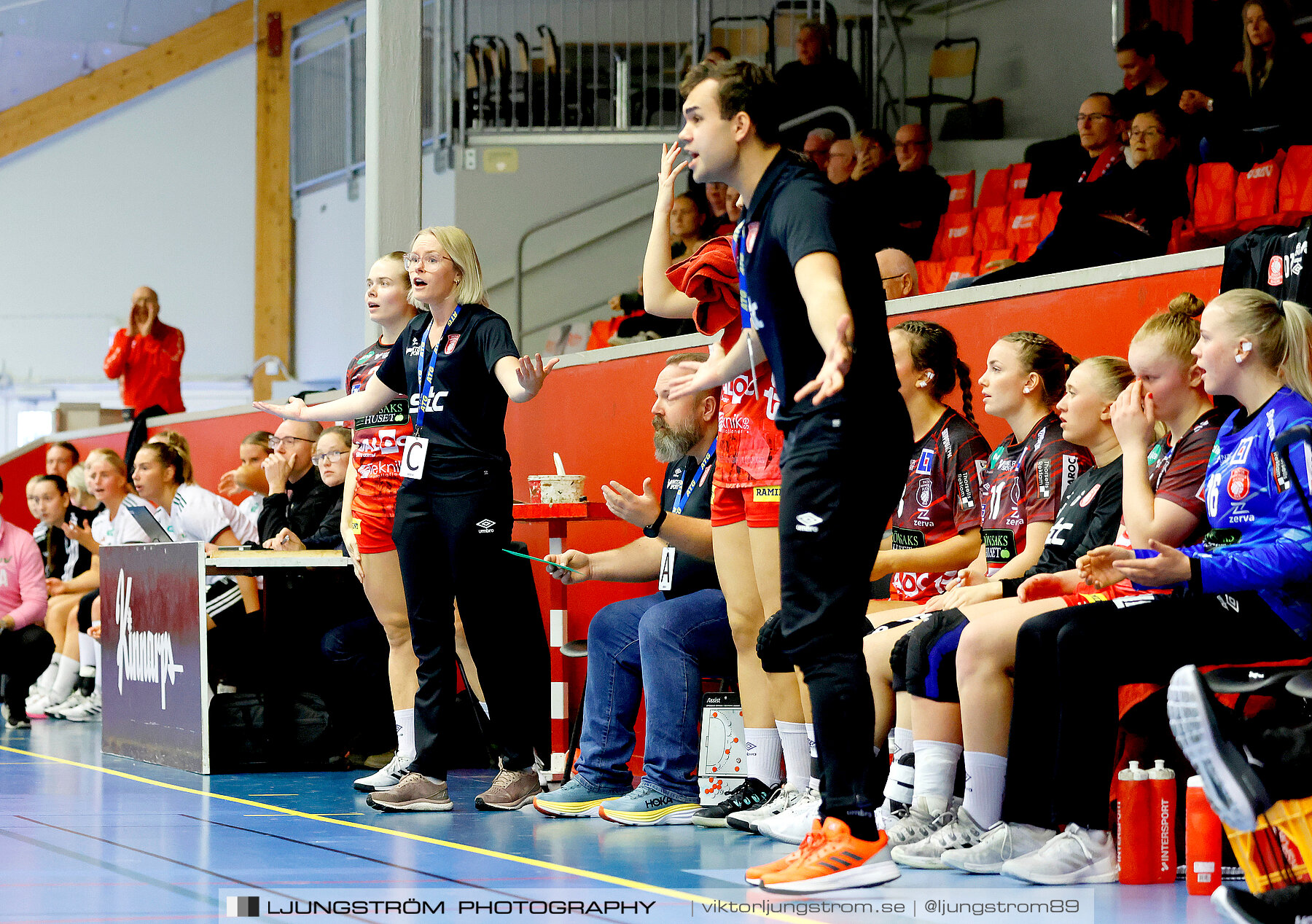 ATG Svenska Cupen 1/8-final 2 Skövde HF-OV Helsingborg HK 34-19,dam,Skövde Idrottshall,Skövde,Sverige,Handboll,,2023,318969