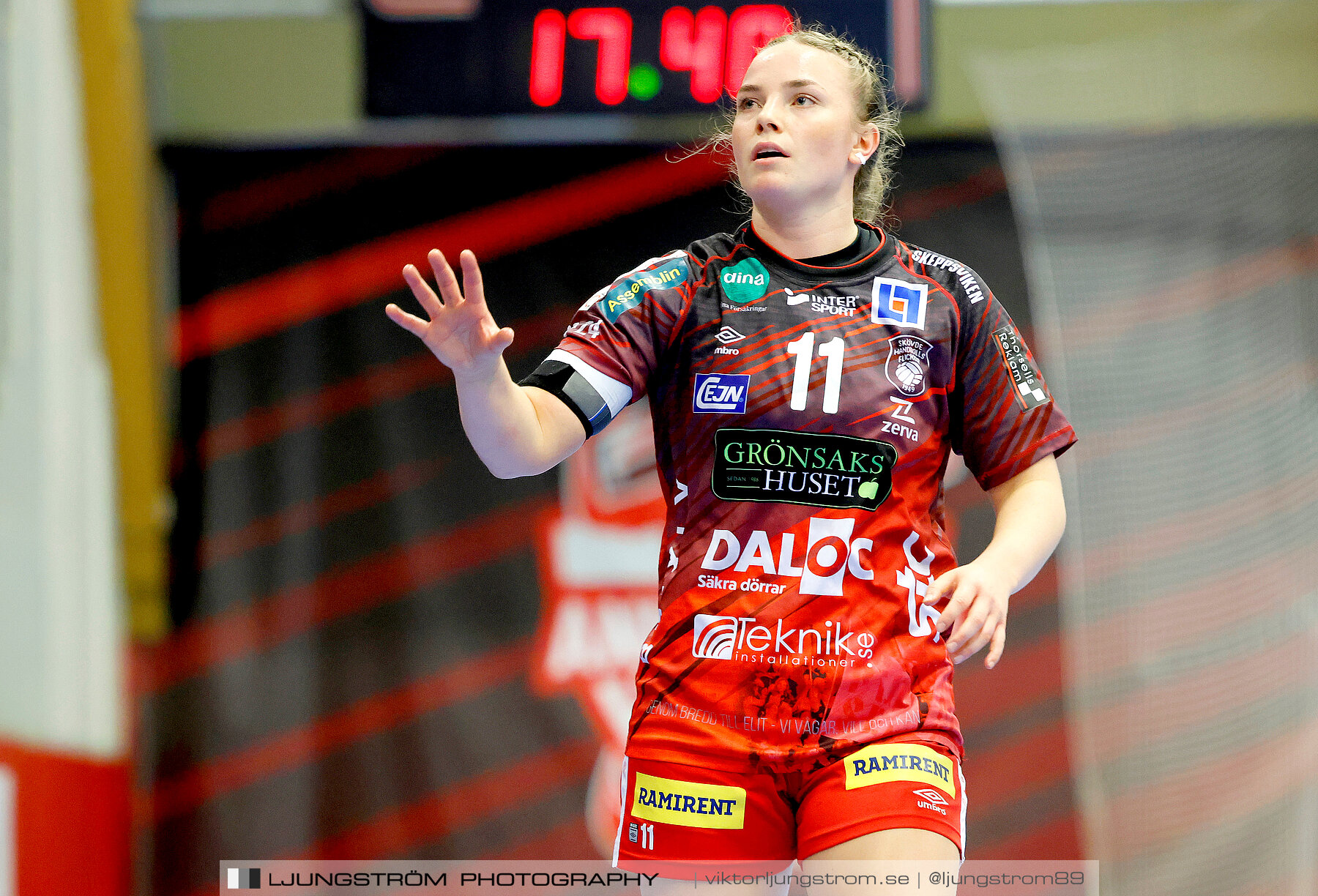 ATG Svenska Cupen 1/8-final 2 Skövde HF-OV Helsingborg HK 34-19,dam,Skövde Idrottshall,Skövde,Sverige,Handboll,,2023,319042