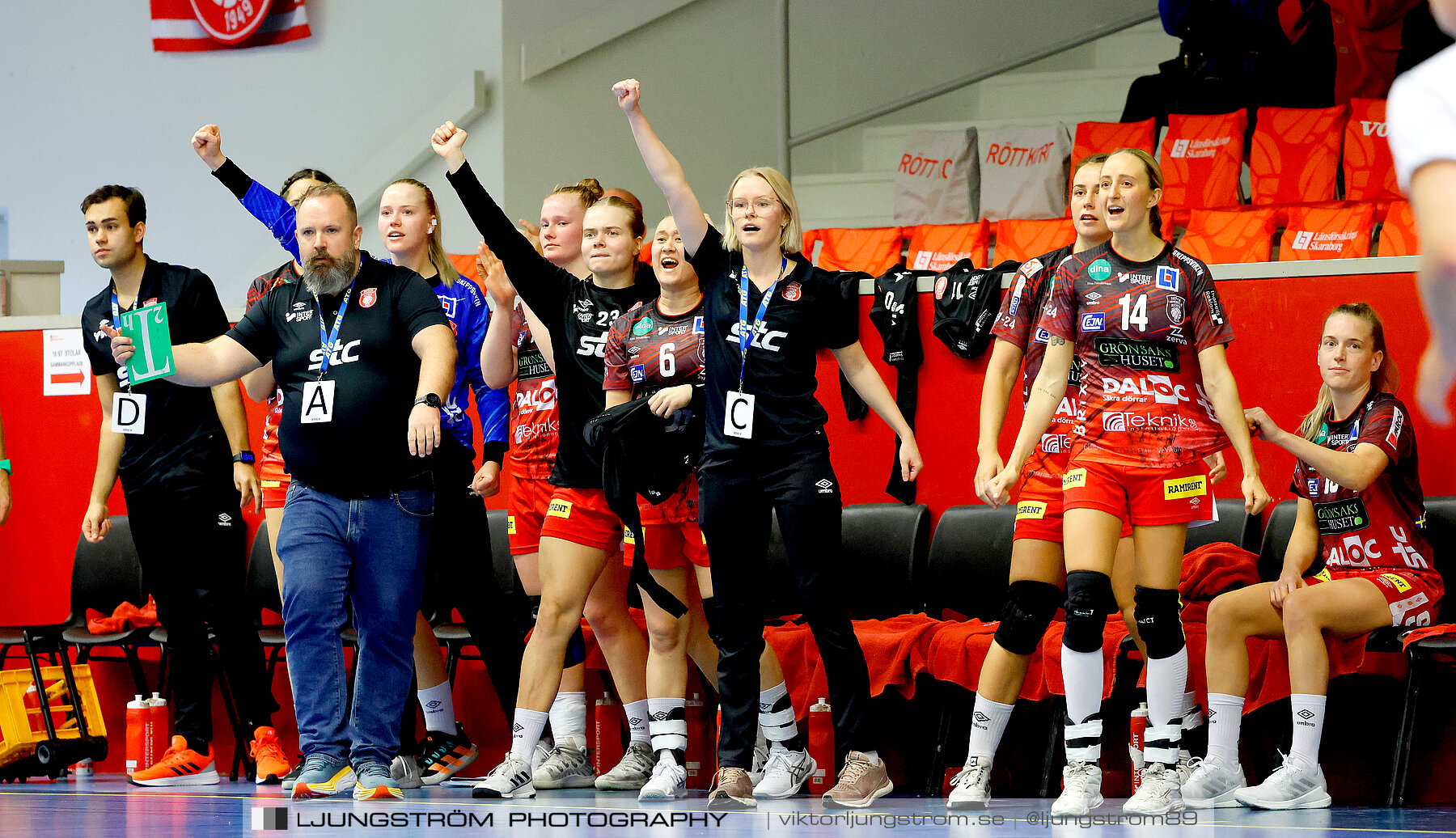 ATG Svenska Cupen 1/8-final 2 Skövde HF-OV Helsingborg HK 34-19,dam,Skövde Idrottshall,Skövde,Sverige,Handboll,,2023,319043