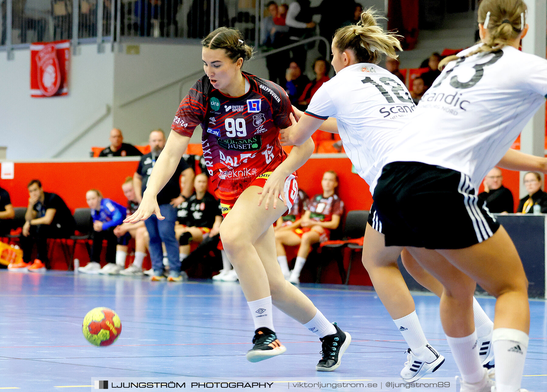 ATG Svenska Cupen 1/8-final 2 Skövde HF-OV Helsingborg HK 34-19,dam,Skövde Idrottshall,Skövde,Sverige,Handboll,,2023,319049