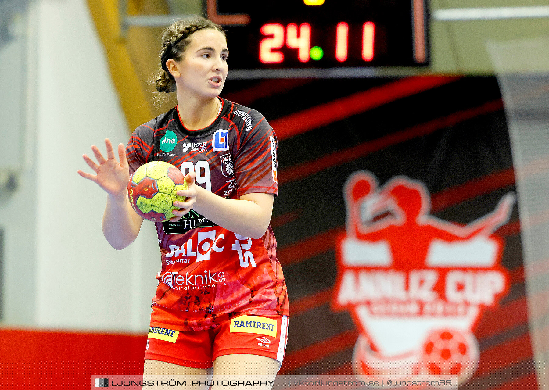 ATG Svenska Cupen 1/8-final 2 Skövde HF-OV Helsingborg HK 34-19,dam,Skövde Idrottshall,Skövde,Sverige,Handboll,,2023,319061