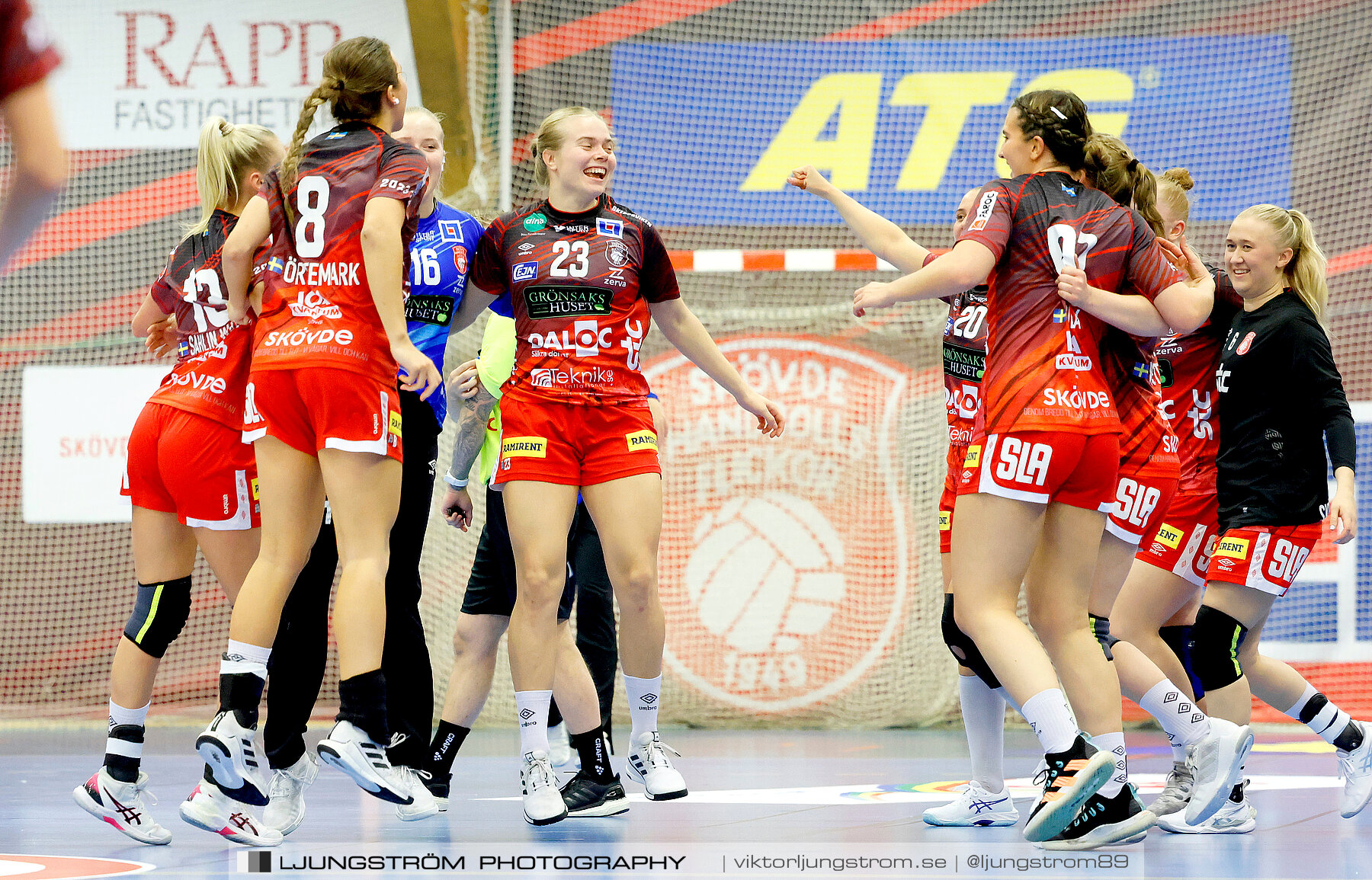 ATG Svenska Cupen 1/8-final 2 Skövde HF-OV Helsingborg HK 34-19,dam,Skövde Idrottshall,Skövde,Sverige,Handboll,,2023,319080