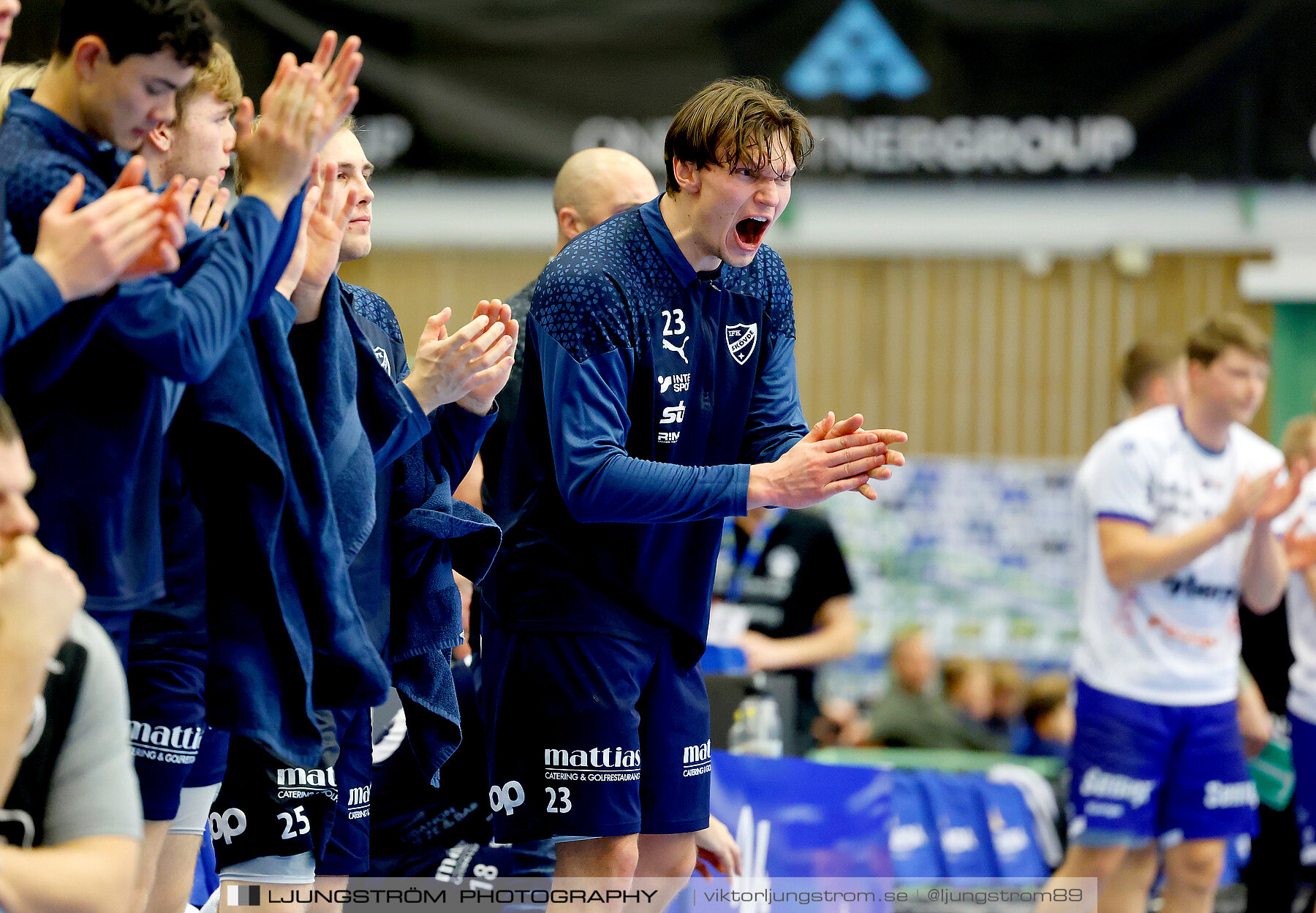 IFK Skövde HK-IF Hallby HK 34-28,herr,Arena Skövde,Skövde,Sverige,Handboll,,2023,321719