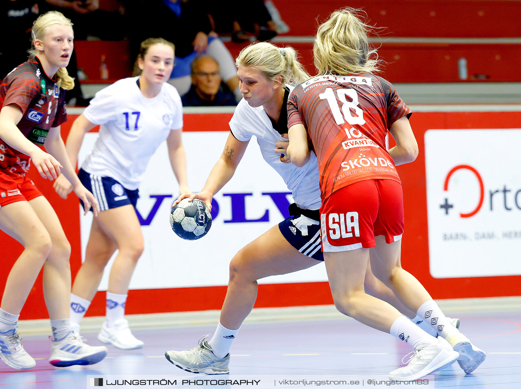 Annliz Cup Superelit Hellerup IK-Skövde HF 17-30,dam,Skövde Idrottshall,Skövde,Sverige,Handboll,,2023,324077