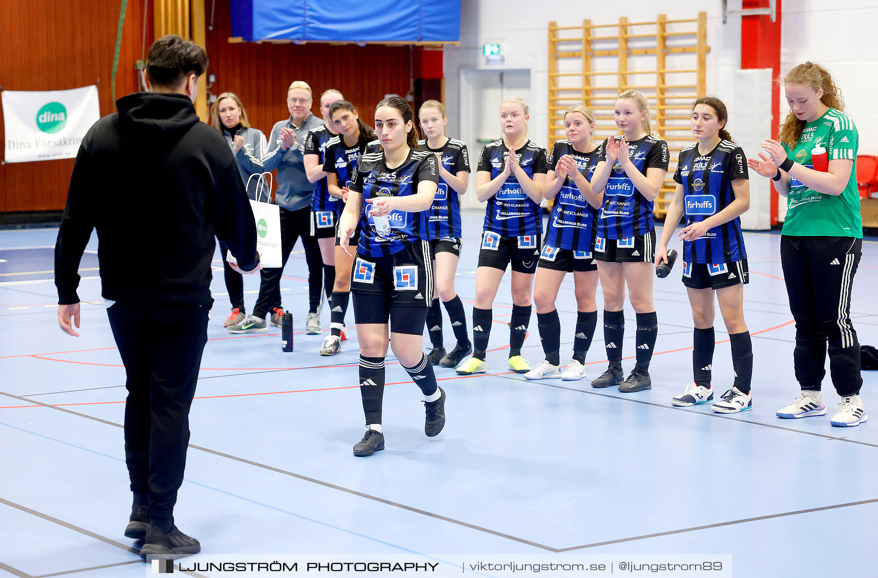 Dina-cupen 2024 FINAL Skövde KIK-Falköpings FC 1 0-1,dam,Idrottshallen,Töreboda,Sverige,Futsal,,2024,325740