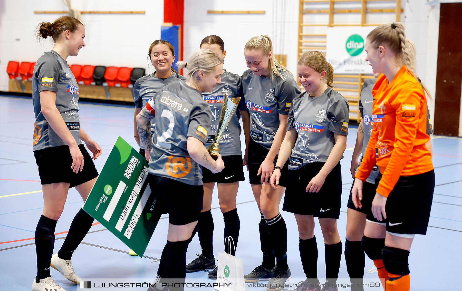 Dina-cupen 2024 FINAL Skövde KIK-Falköpings FC 1 0-1,dam,Idrottshallen,Töreboda,Sverige,Futsal,,2024,325758