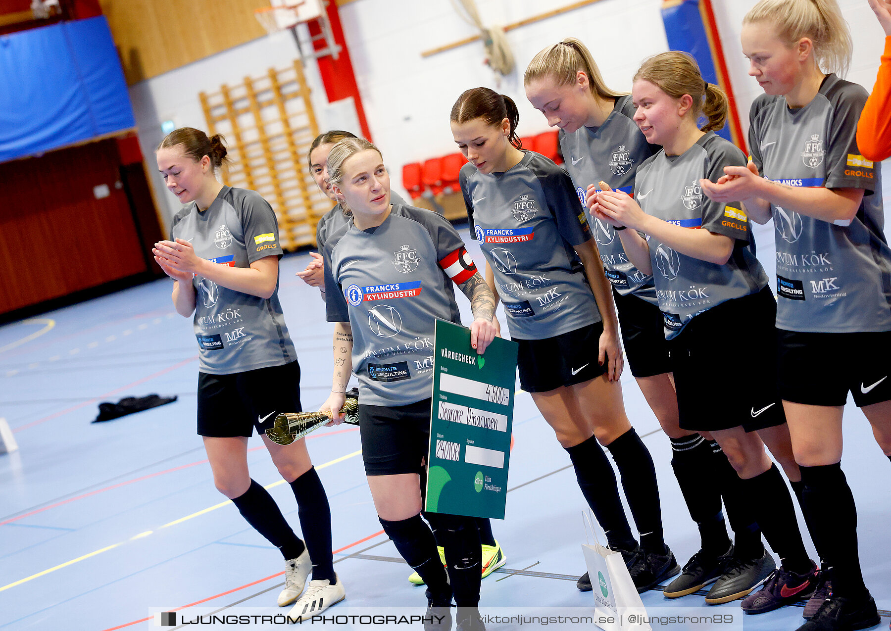 Dina-cupen 2024 FINAL Skövde KIK-Falköpings FC 1 0-1,dam,Idrottshallen,Töreboda,Sverige,Futsal,,2024,325765