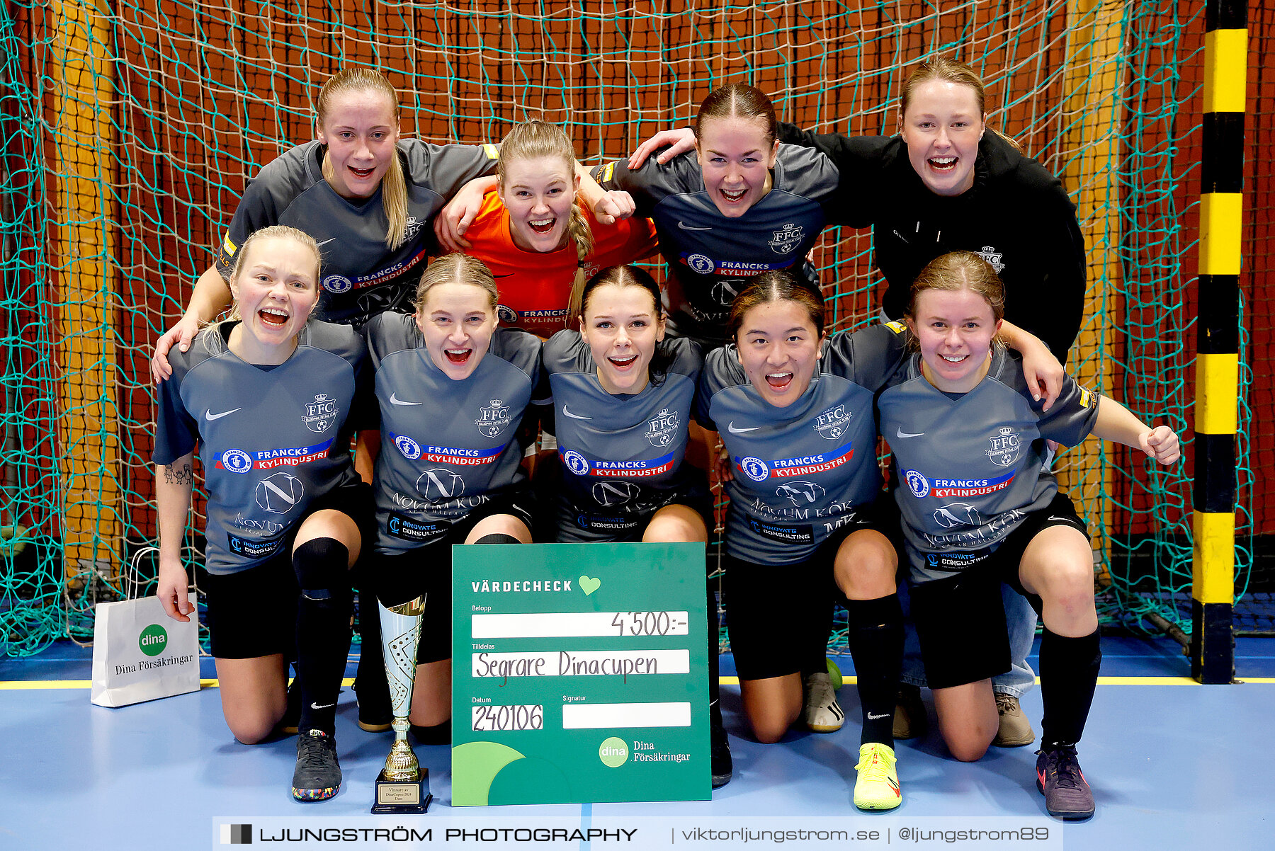 Dina-cupen 2024 FINAL Skövde KIK-Falköpings FC 1 0-1,dam,Idrottshallen,Töreboda,Sverige,Futsal,,2024,325766