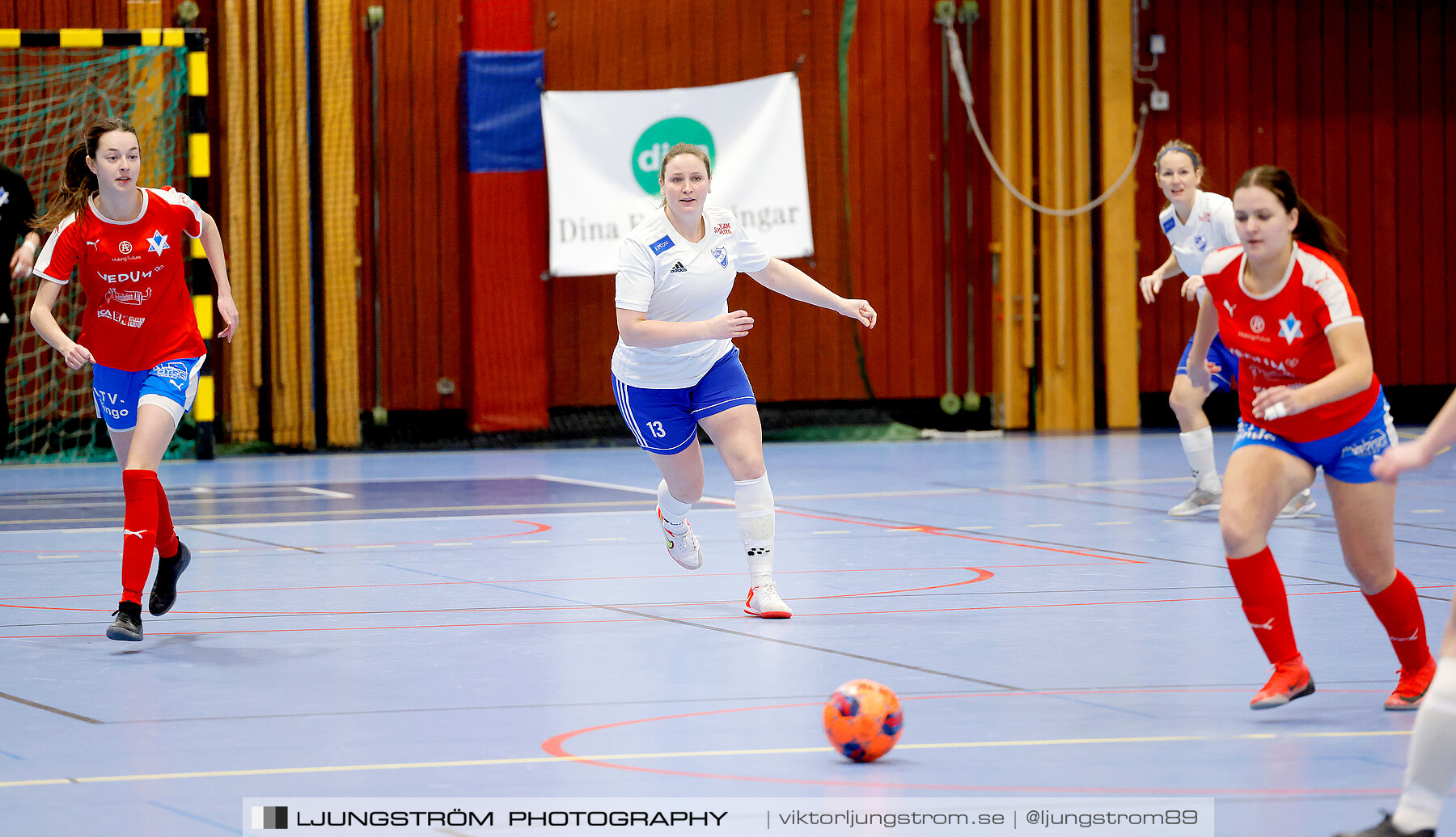 Dina-cupen 2024 1 4-final Vedums AIS-IFK Hjo 2-3,dam,Idrottshallen,Töreboda,Sverige,Futsal,,2024,326207