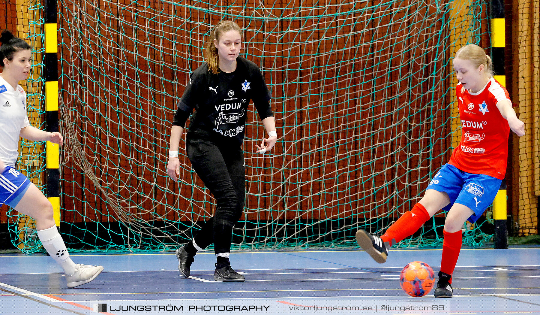 Dina-cupen 2024 1 4-final Vedums AIS-IFK Hjo 2-3,dam,Idrottshallen,Töreboda,Sverige,Futsal,,2024,326214