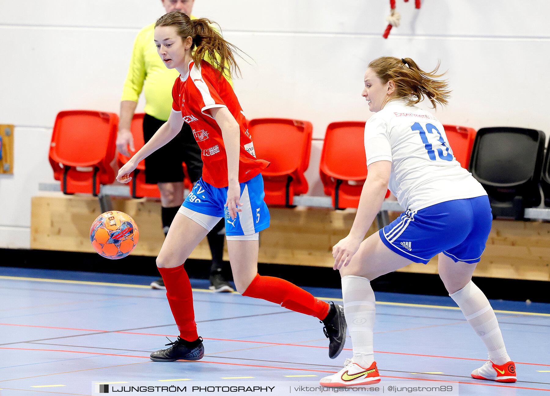 Dina-cupen 2024 1 4-final Vedums AIS-IFK Hjo 2-3,dam,Idrottshallen,Töreboda,Sverige,Futsal,,2024,326219