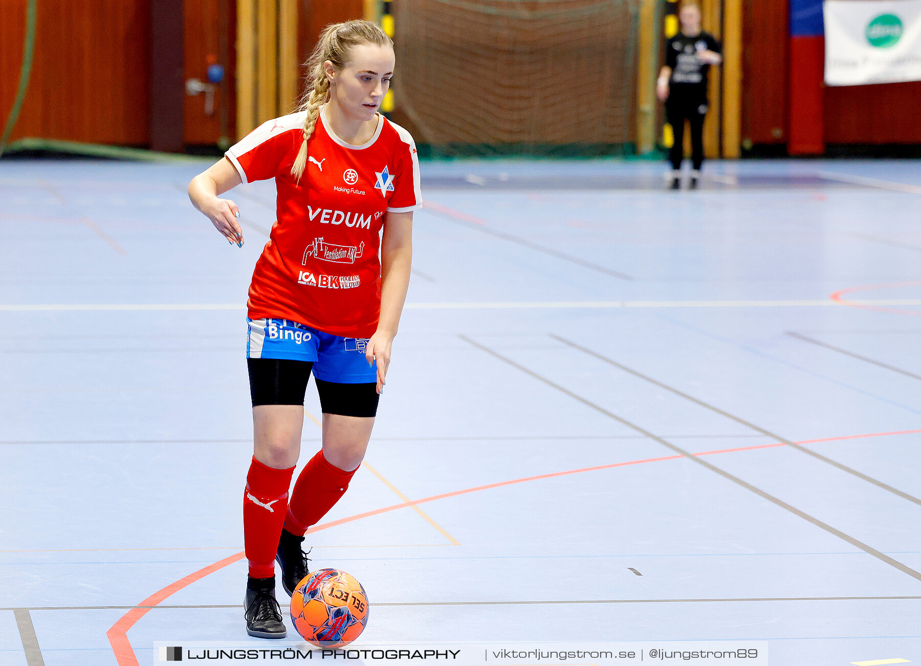 Dina-cupen 2024 1 4-final Vedums AIS-IFK Hjo 2-3,dam,Idrottshallen,Töreboda,Sverige,Futsal,,2024,326221