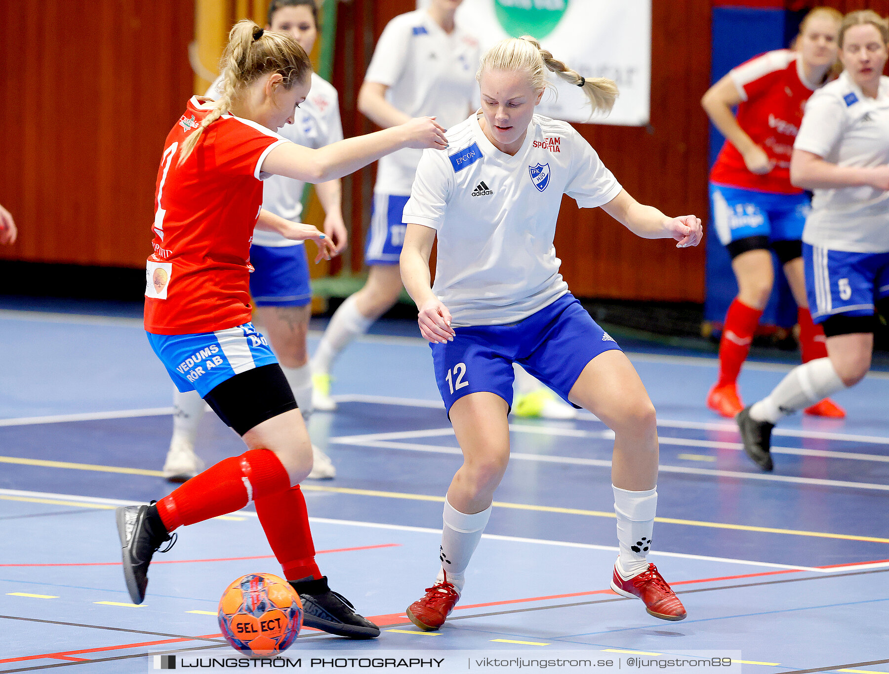 Dina-cupen 2024 1 4-final Vedums AIS-IFK Hjo 2-3,dam,Idrottshallen,Töreboda,Sverige,Futsal,,2024,326228