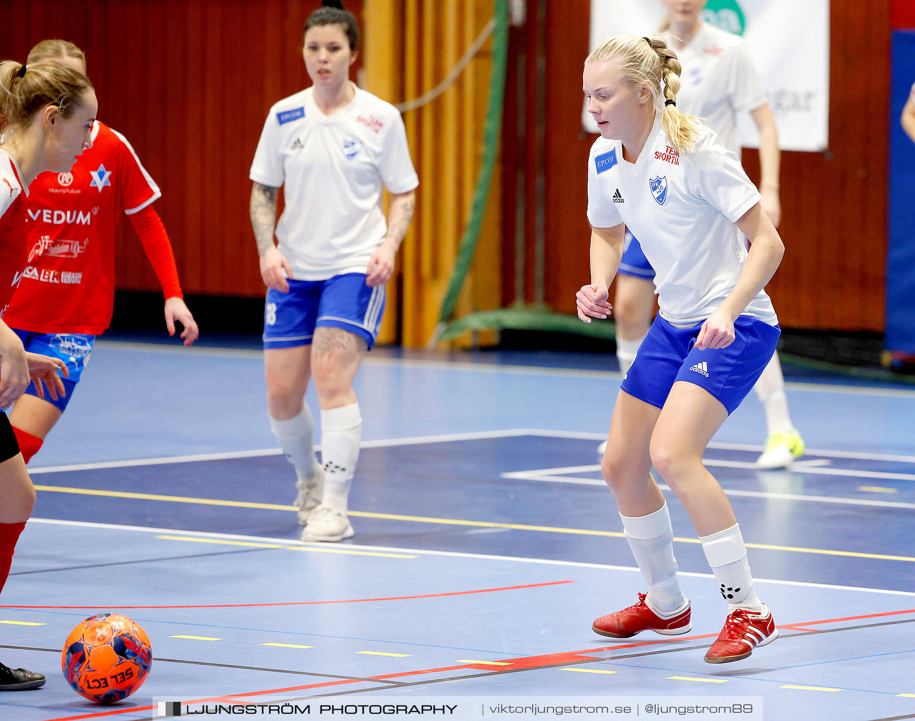 Dina-cupen 2024 1 4-final Vedums AIS-IFK Hjo 2-3,dam,Idrottshallen,Töreboda,Sverige,Futsal,,2024,326229