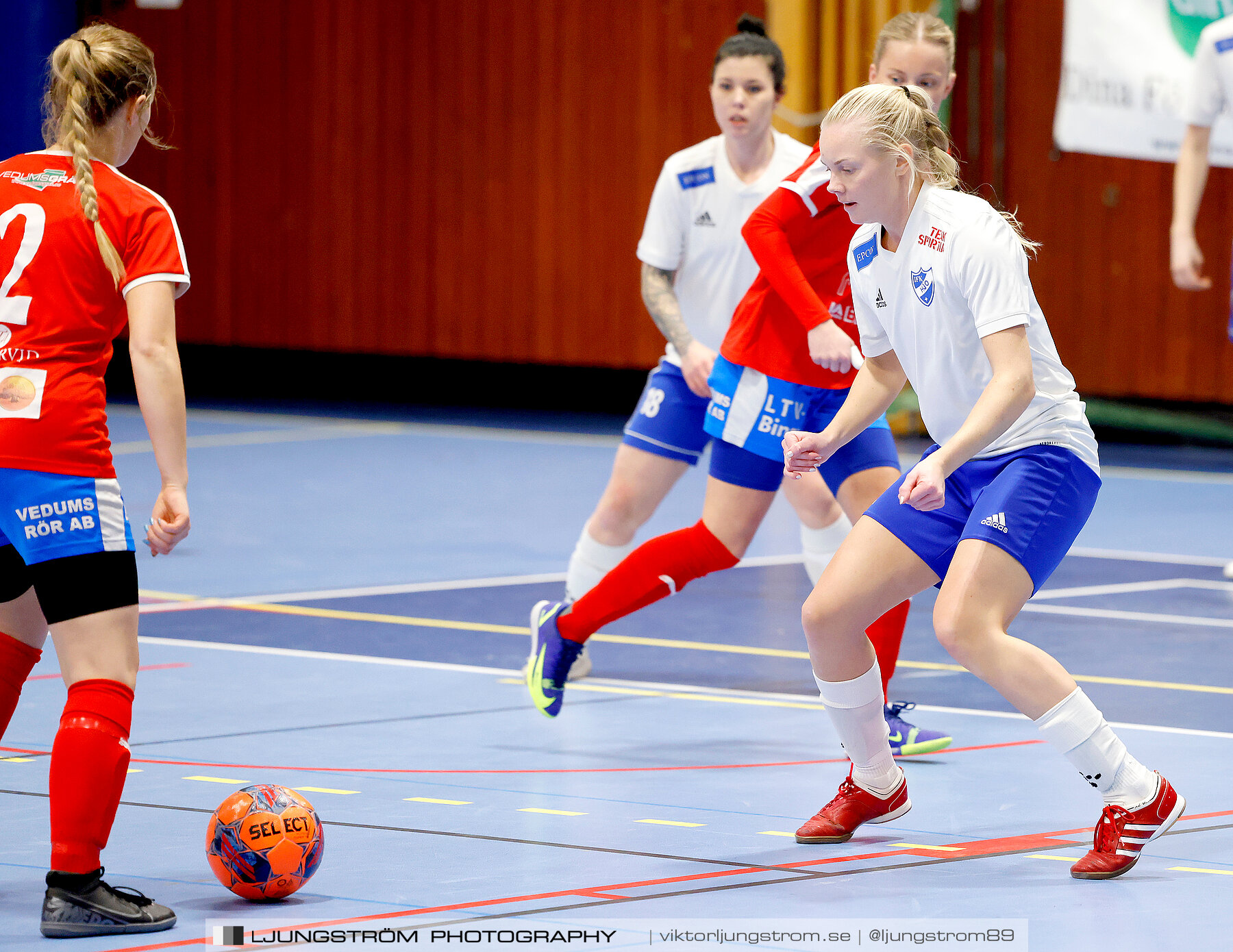 Dina-cupen 2024 1 4-final Vedums AIS-IFK Hjo 2-3,dam,Idrottshallen,Töreboda,Sverige,Futsal,,2024,326230