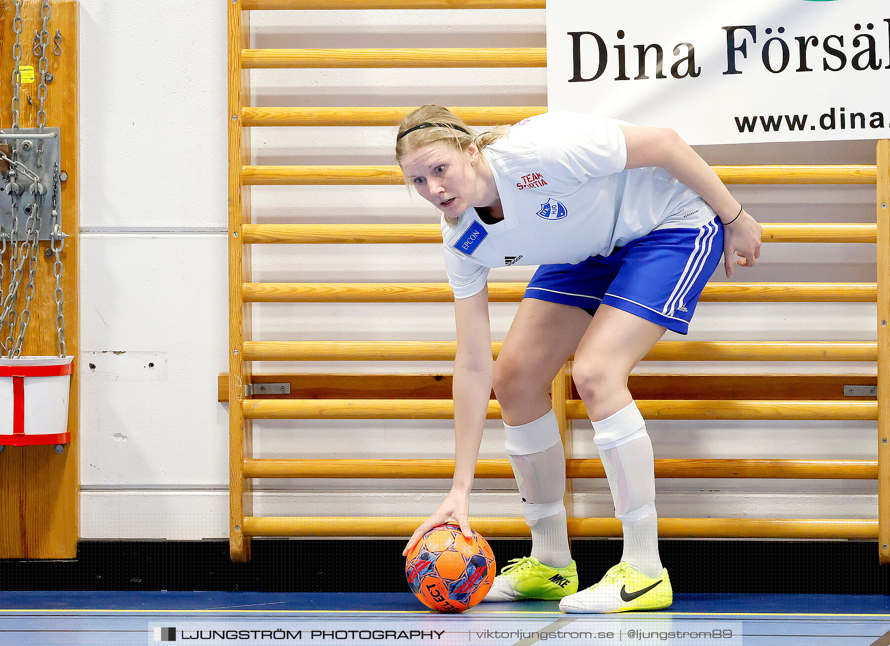 Dina-cupen 2024 1 4-final Vedums AIS-IFK Hjo 2-3,dam,Idrottshallen,Töreboda,Sverige,Futsal,,2024,326234