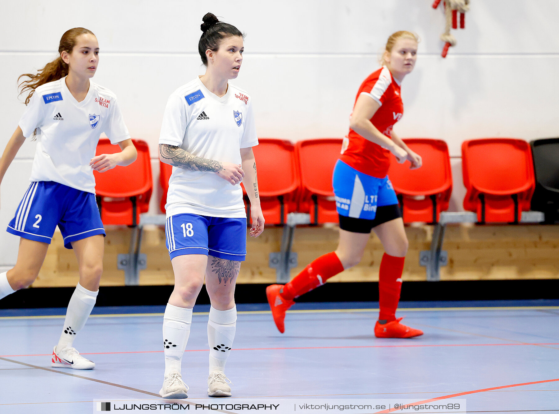Dina-cupen 2024 1 4-final Vedums AIS-IFK Hjo 2-3,dam,Idrottshallen,Töreboda,Sverige,Futsal,,2024,326239